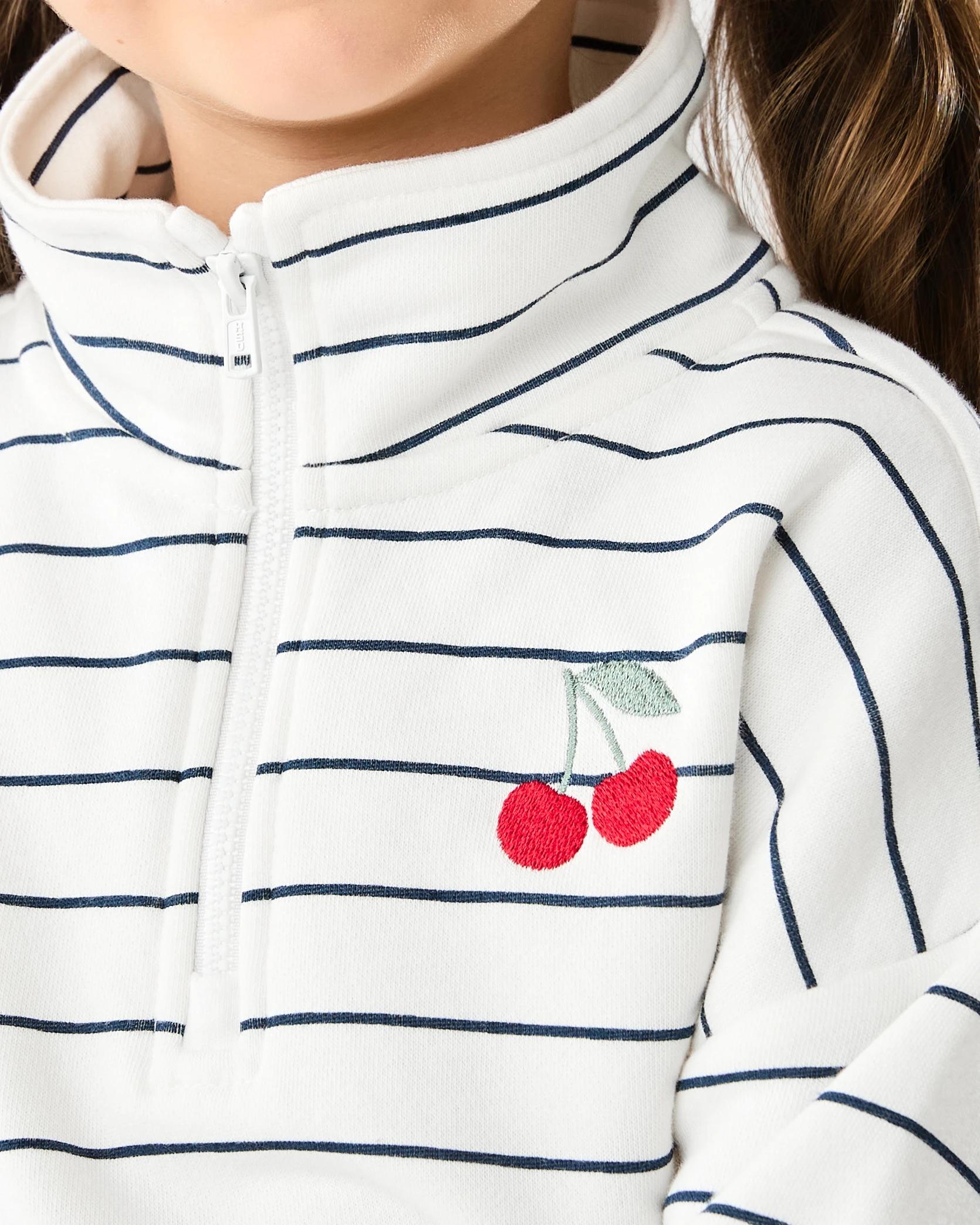 4 Quarter Zip Sweatshirt Mlti Strp, 4 of 7