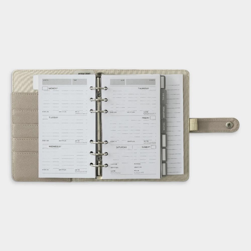 6 Otto Undated Personal Time Planner Stone, 6 of 10