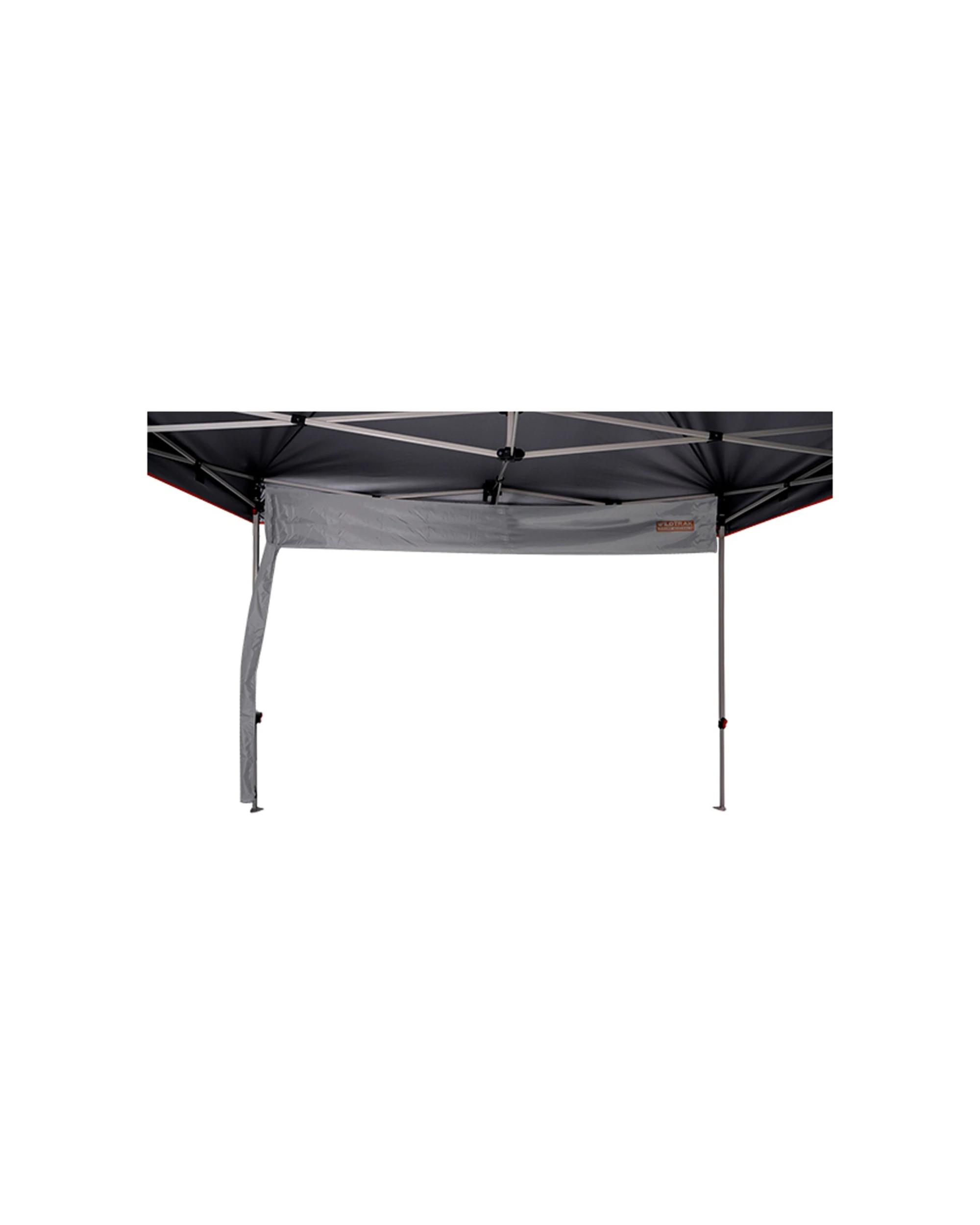 1 Wildtrak Gutter 3.0 Accessory For 3m Gazebo Built-In Drainpipe PVC Universal Fit - Grey, 1 of 3