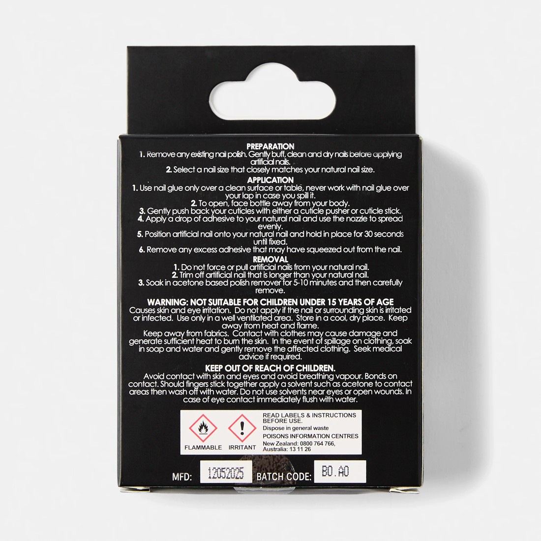 2 OXX Cosmetics 24 Pack Artificial Nails with Adhesive - Almond Shape, Flower Gems, 2 of 5