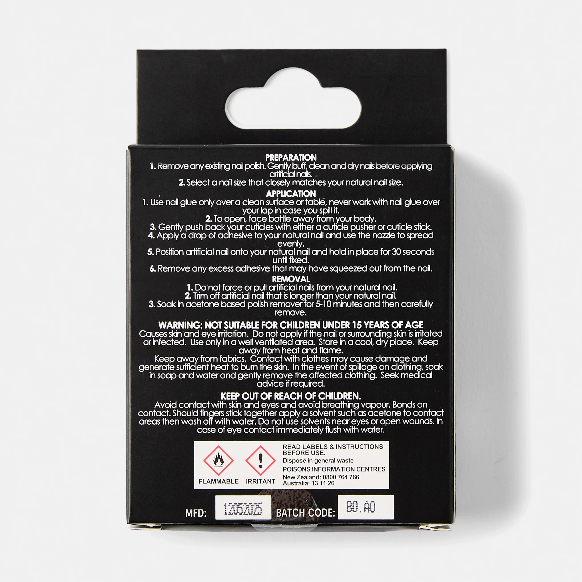 2 OXX Cosmetics 24 Pack Artificial Nails with Adhesive - Almond Shape, Flower Gems, 2 of 5