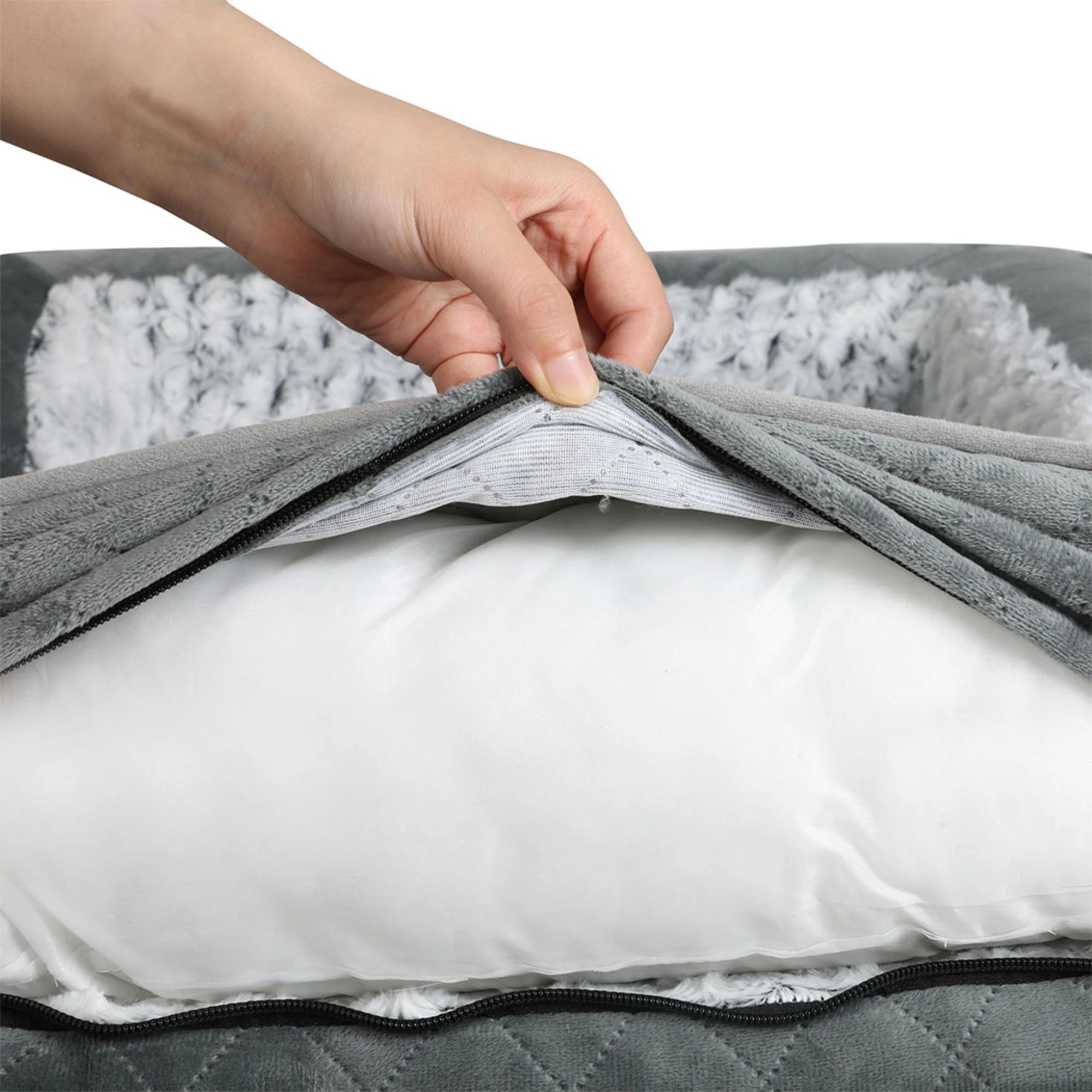 5 Pawz L Size Large Dog Bed Orthopedic Memory Foam In Colour - Grey, 5 of 8