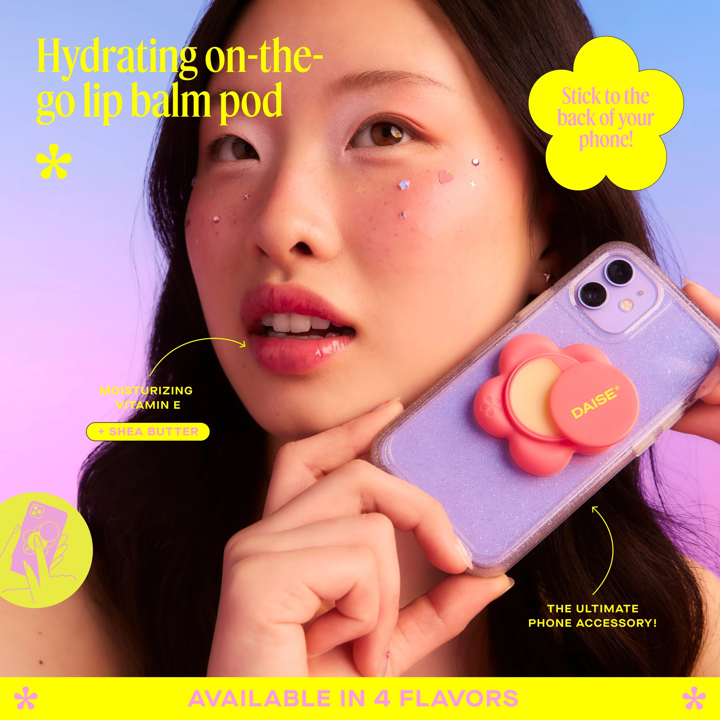 3 DAISE Lip Balm Phone Pod 1.7g - Strawberry Kiss, 3 of 10