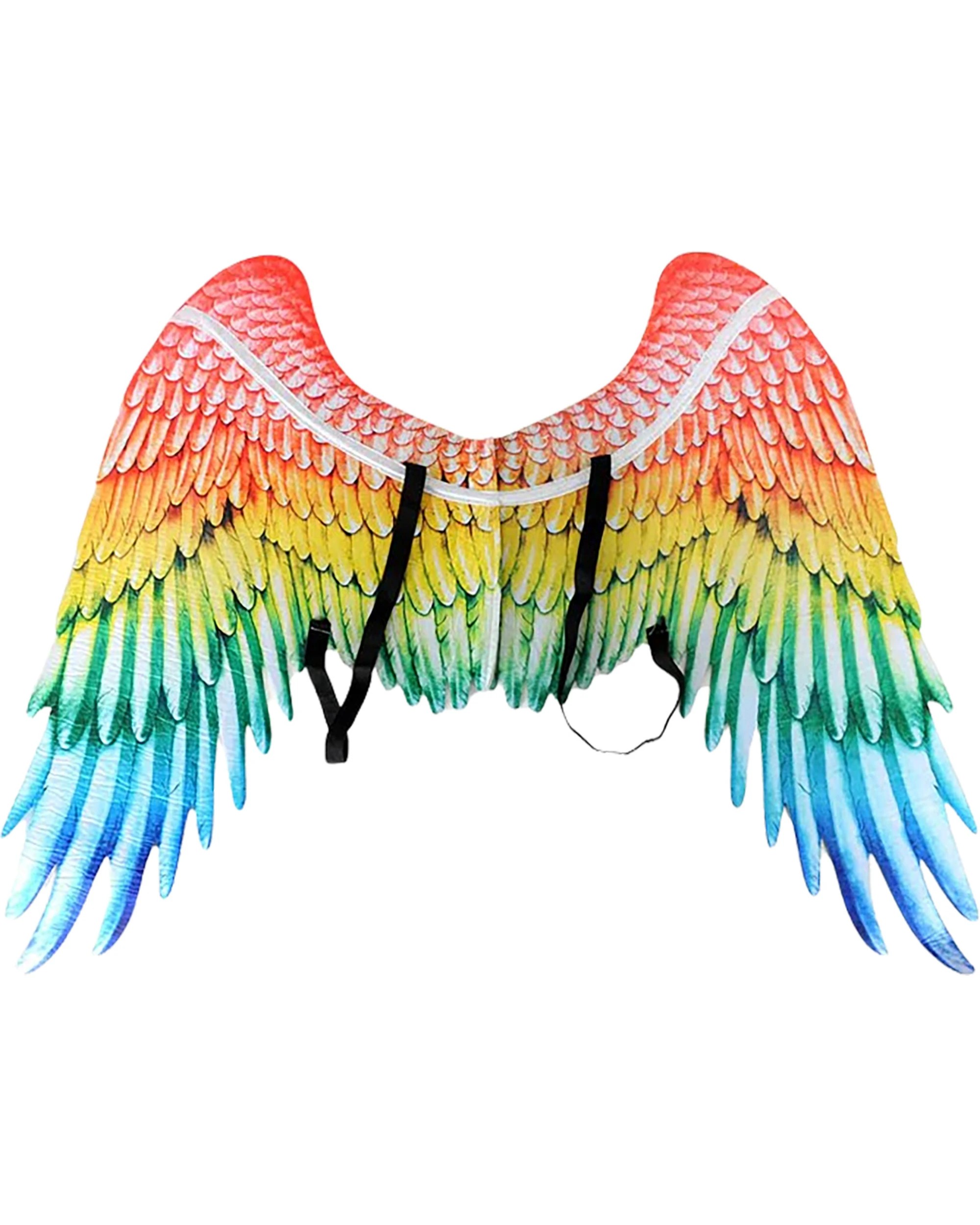 2 Partyrama Deluxe Rainbow Angel Wings 95cm x 75cm - Multi, 2 of 5