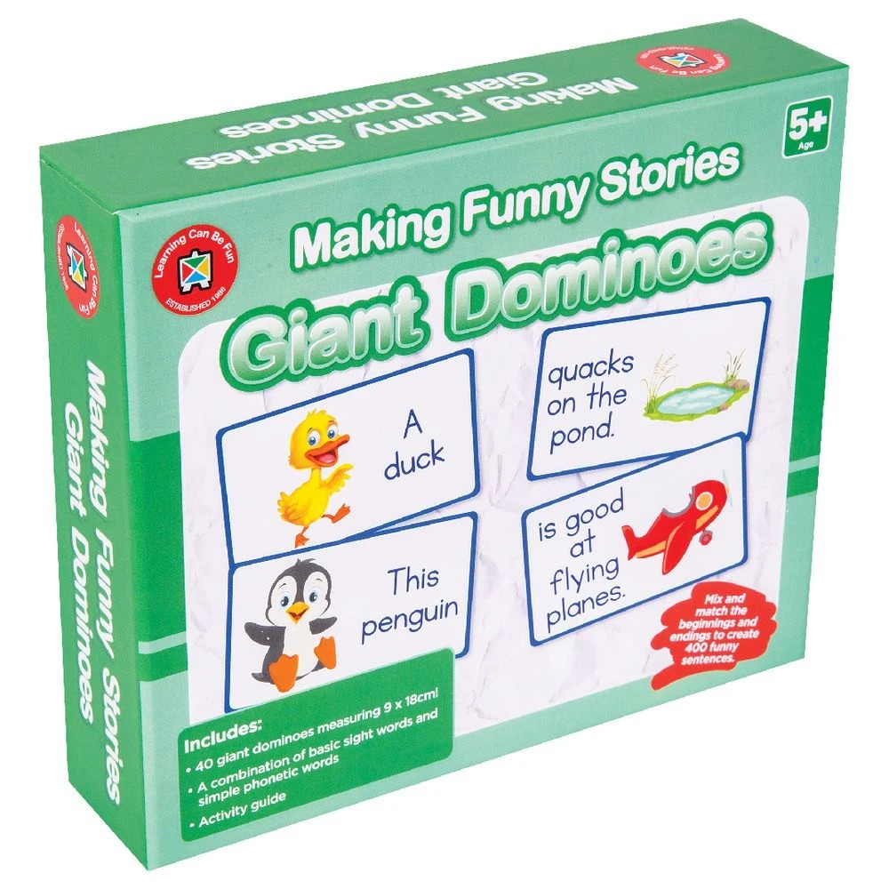 3 Learning Can Be Fun Making Funny Stories Giant Dominoes, 3 of 3