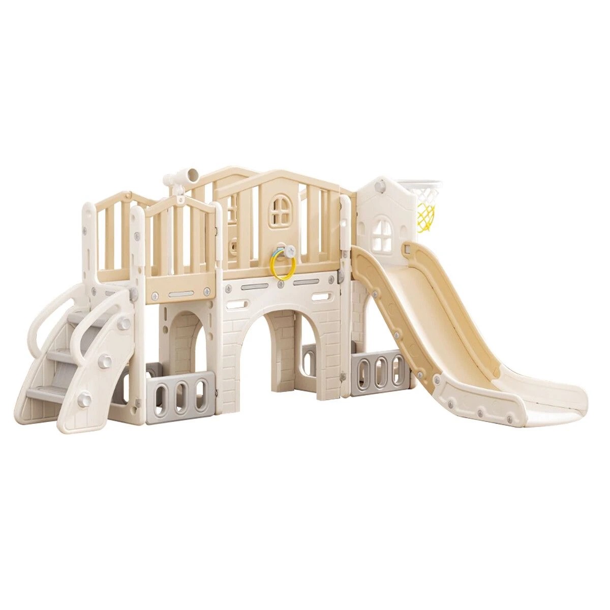 1 Kidbot Kids Slide Set 8in1 Ladder Steps Indoor Playground, 1 of 3