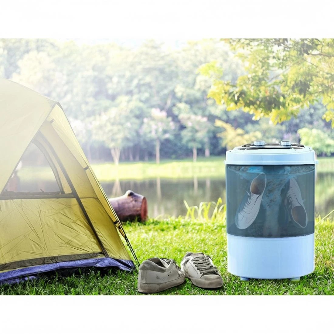 4 Devanti Portable Washing Machine 3KG - Black, 4 of 6