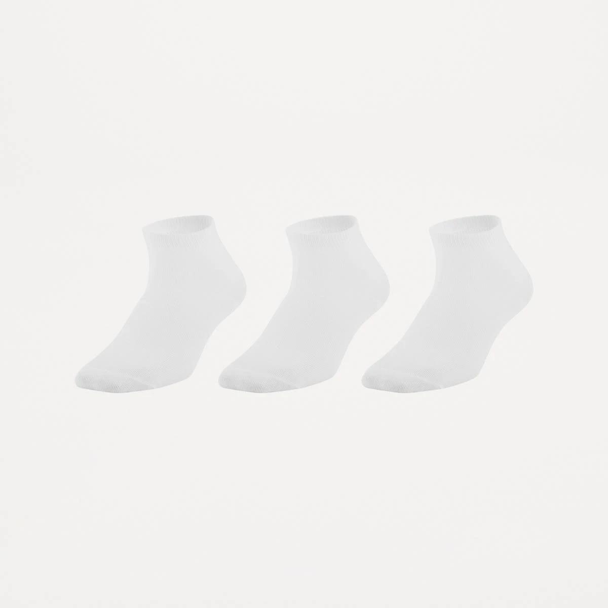 1 3 Pack Low Cut Sports Socks WHITE, 1 of 3