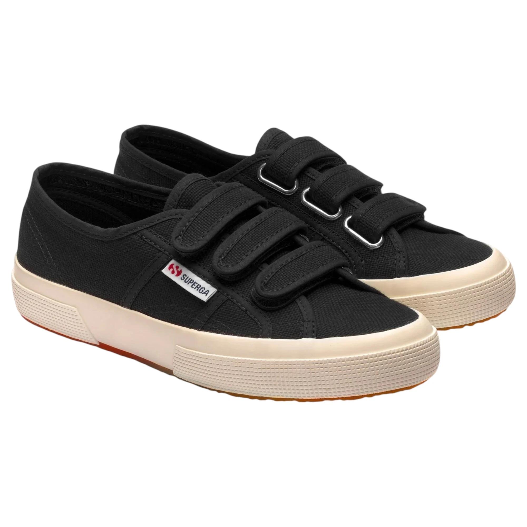5 Superga Unisex 2750 Cotu 3 Strap Black Casual Shoes BLACK, 5 of 5