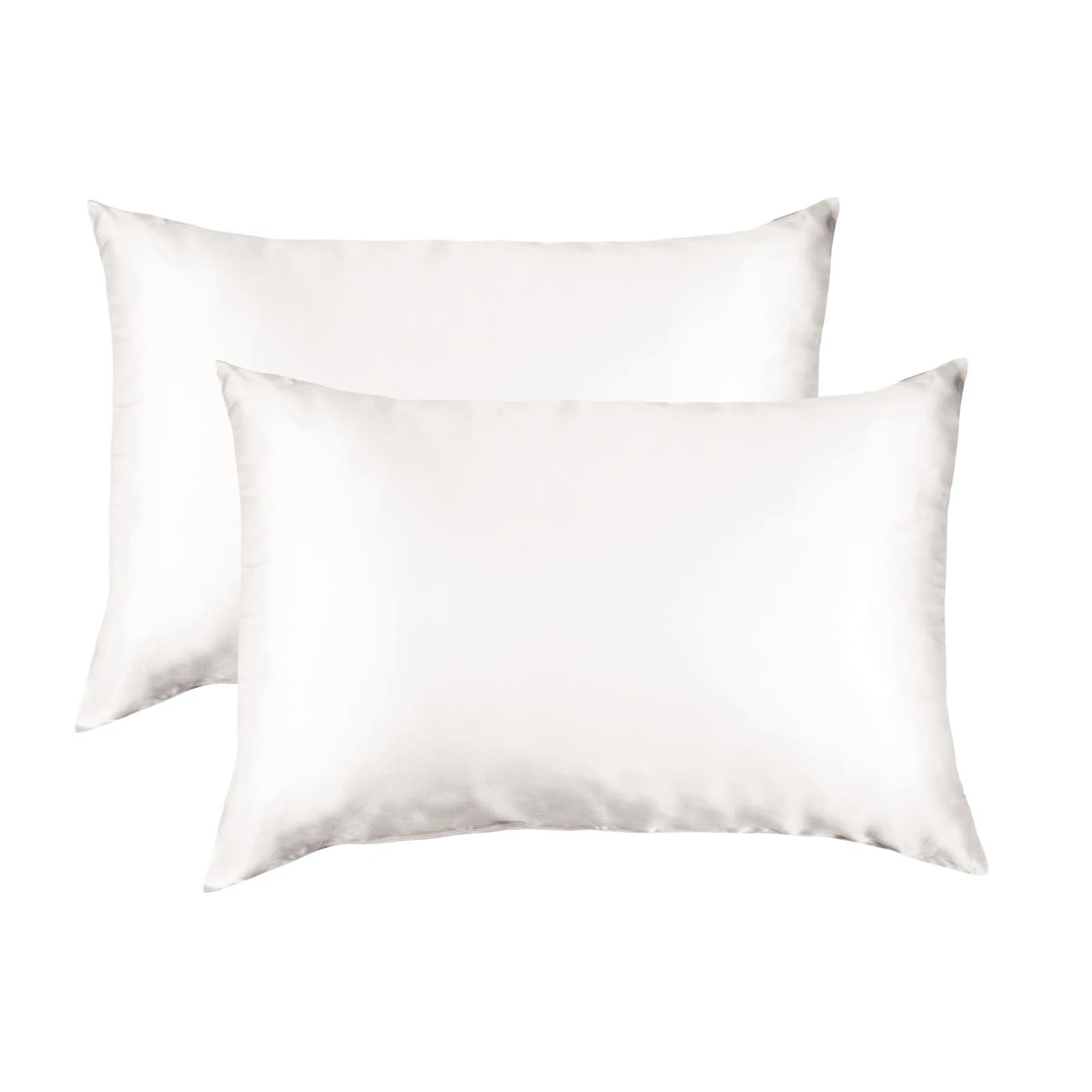 4 Royal Comfort Mulberry Soft Silk Luxurious Hypoallergenic Pillowcase Twin Pack - White, 4 of 10