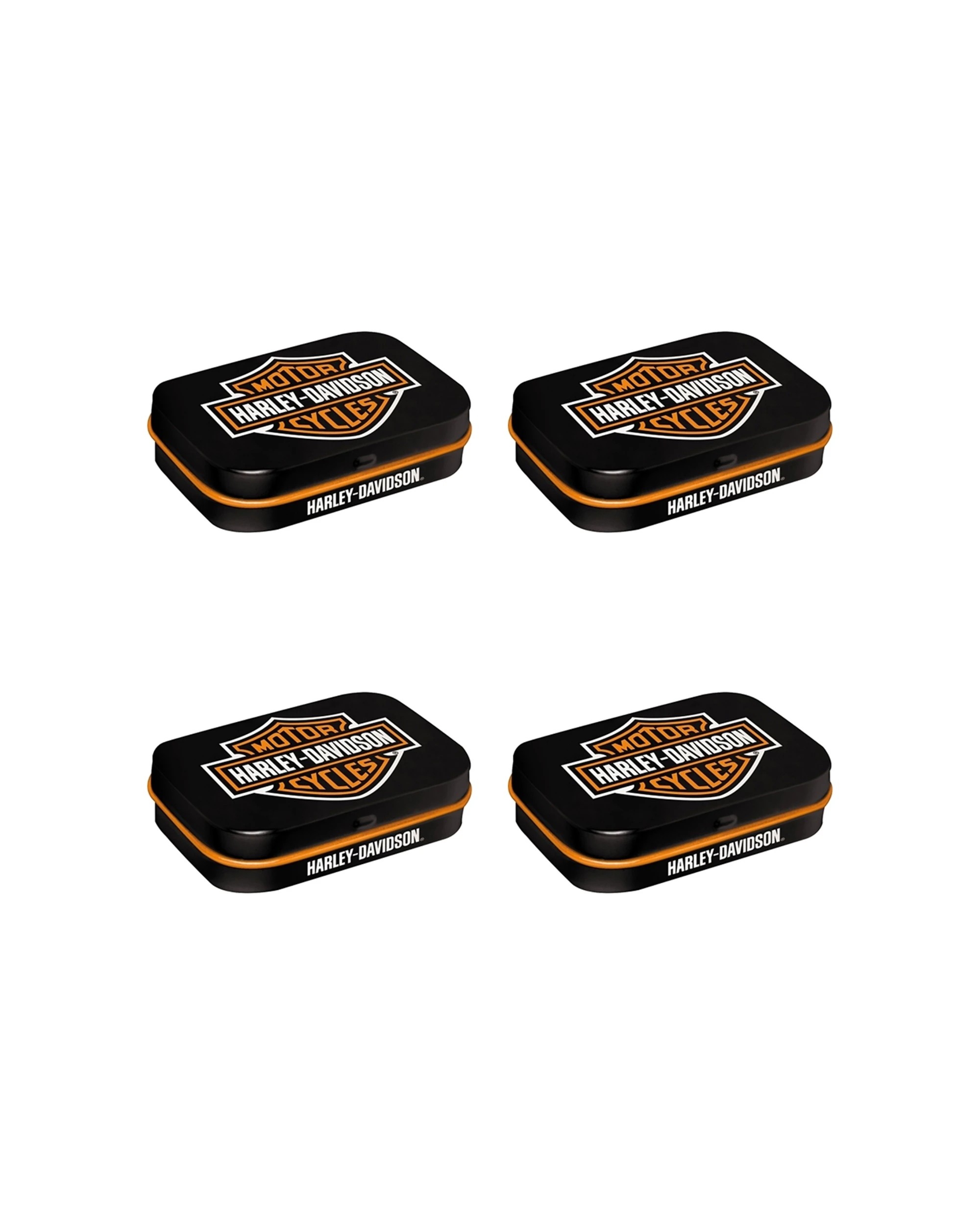 1 Nostalgic-Art 4PK Pocket Box with Mints - Harley - Black, 1 of 2