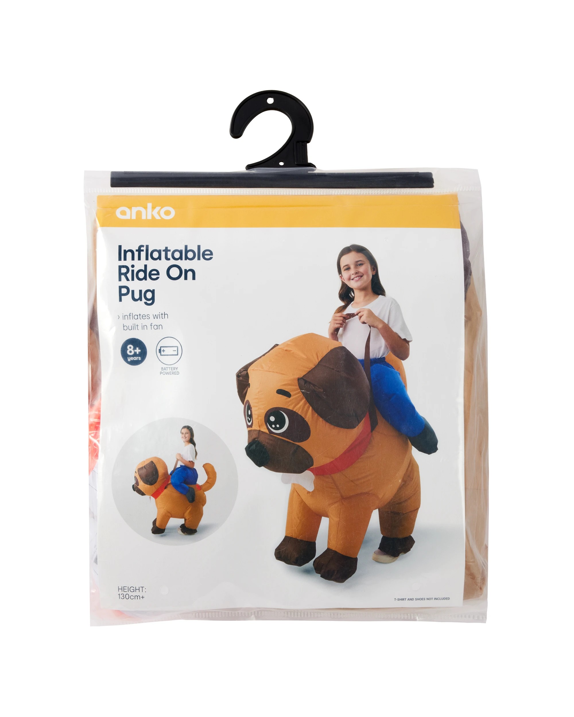 9 Inflated Ride On Pug Costume - Ages 8+, 9 of 9