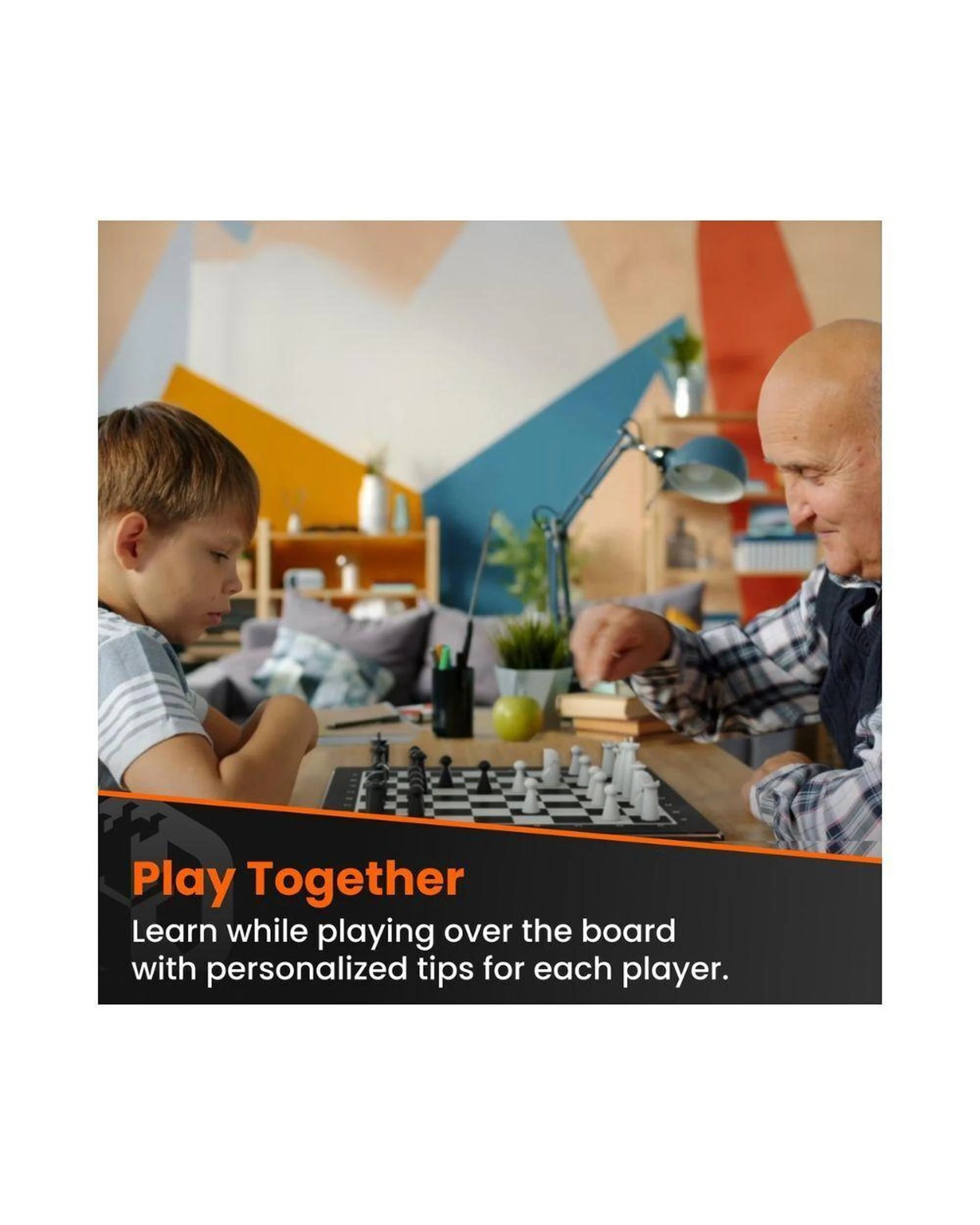 6 Particula GoChess Mini Smart Chess Board with App Integration, Light Indicators and Portable Design, 6 of 9