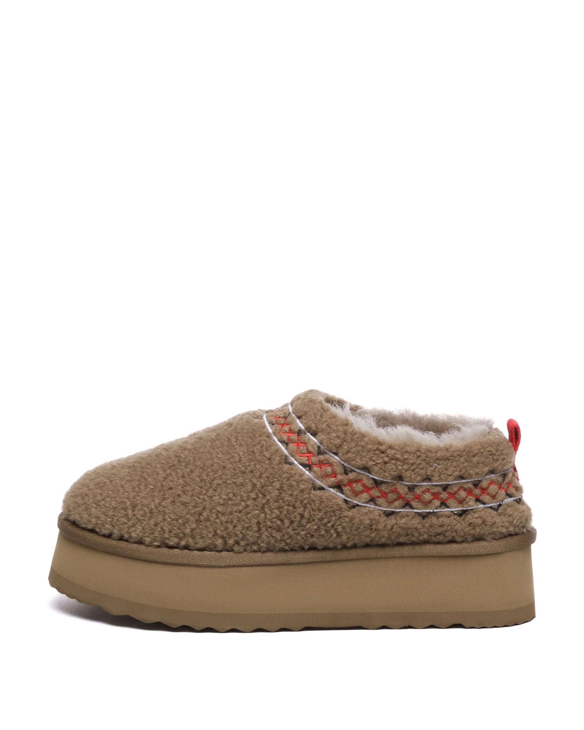 4 Australian Shepherd UGG Womens Madge Platform Slippers BROWN, 4 of 5