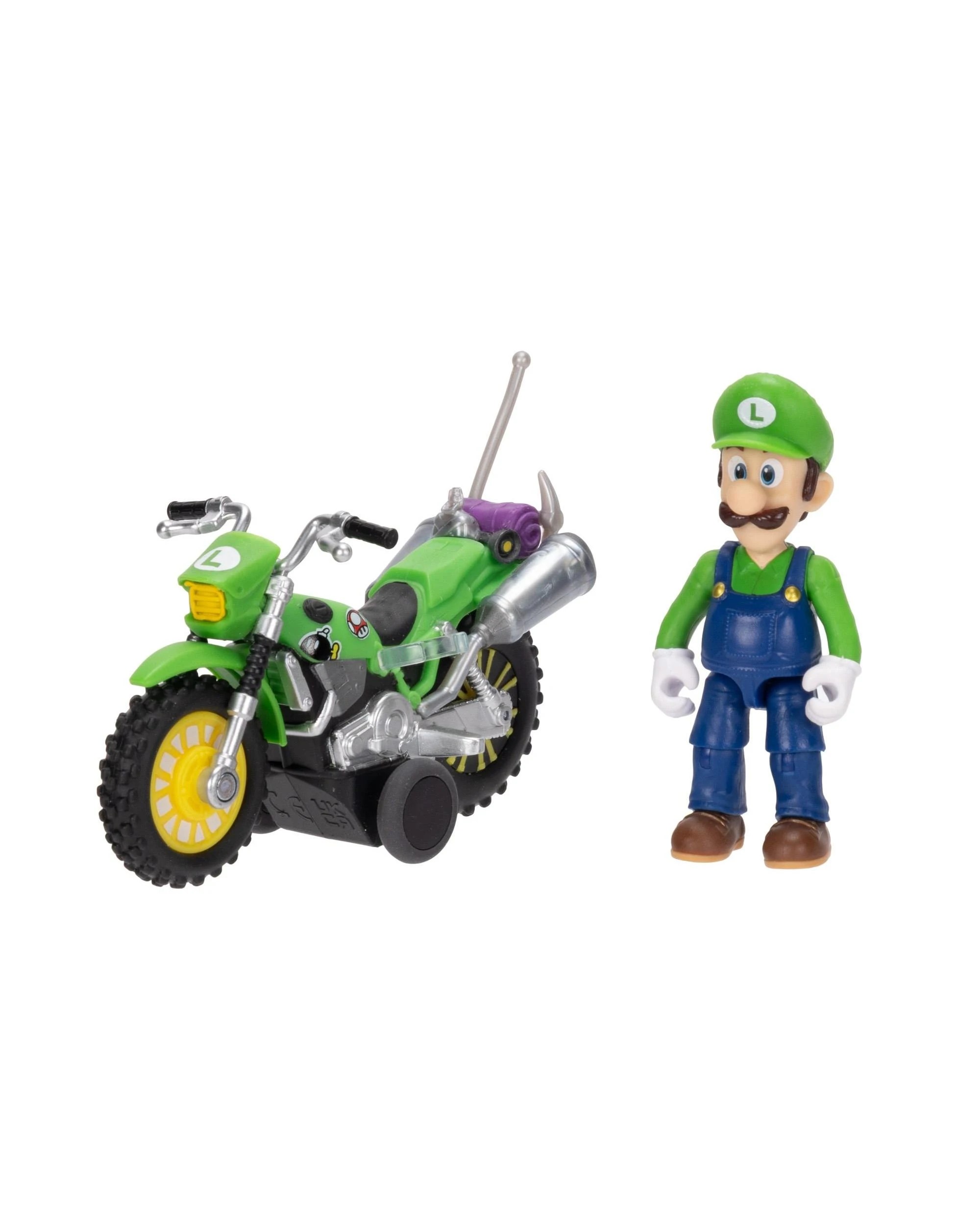 4 The Super Mario Galaxy Movie Pull Back Racer Luigi Figure, 4 of 10