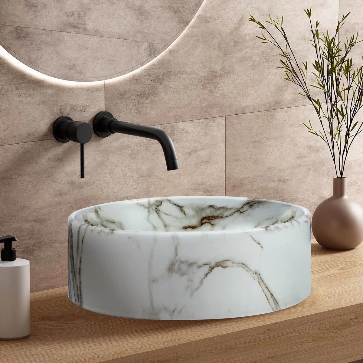 3 LUXSUITE Modern Bathroom Sink Basin, 3 of 5