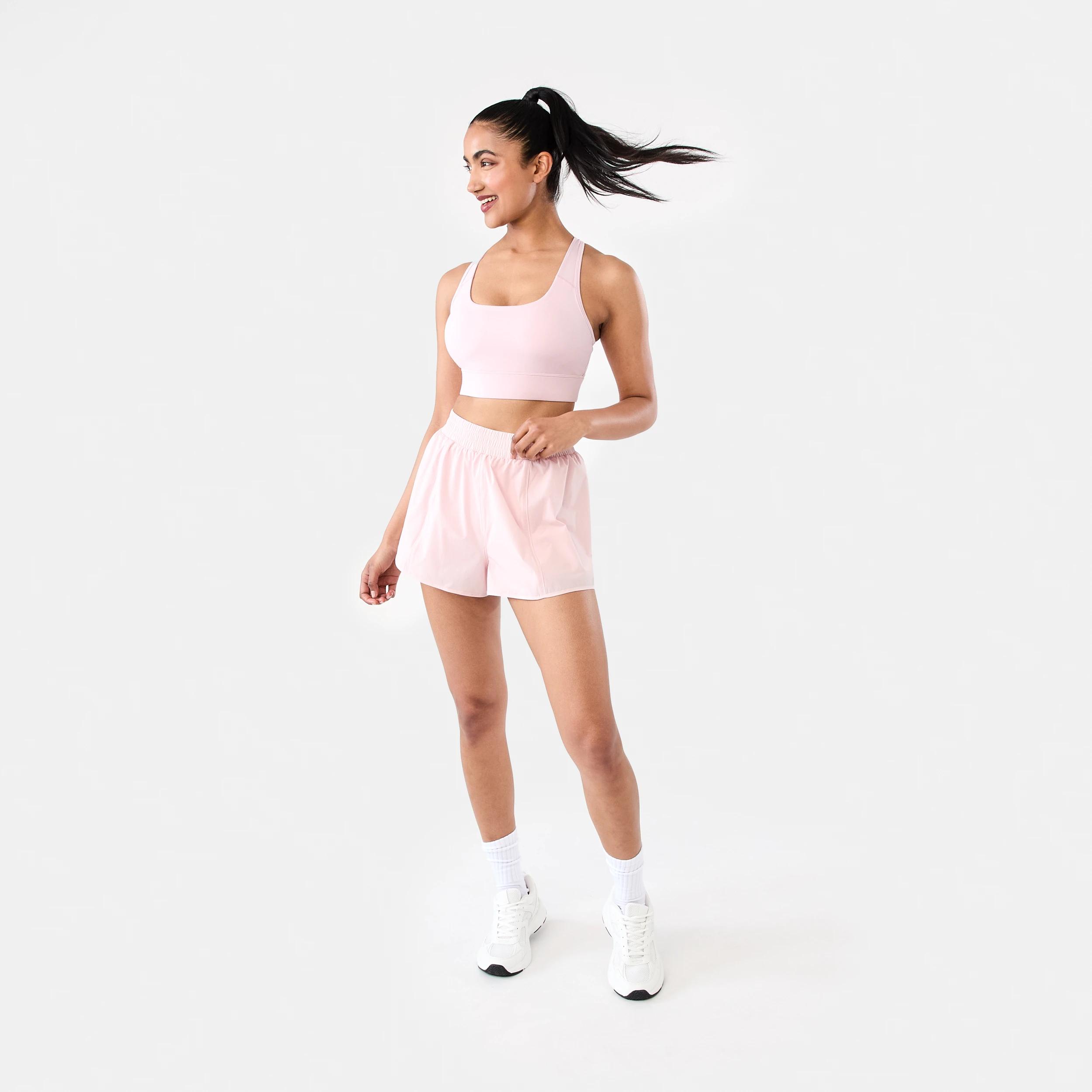 2 Active Womens Performance Crop Top AURA PINK, 2 of 10