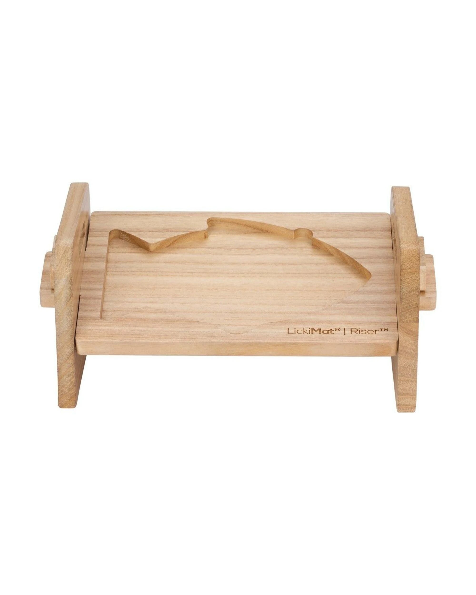 1 Lickimat Wooden Eco Adjustable Riser - Casper & Felix, 1 of 2