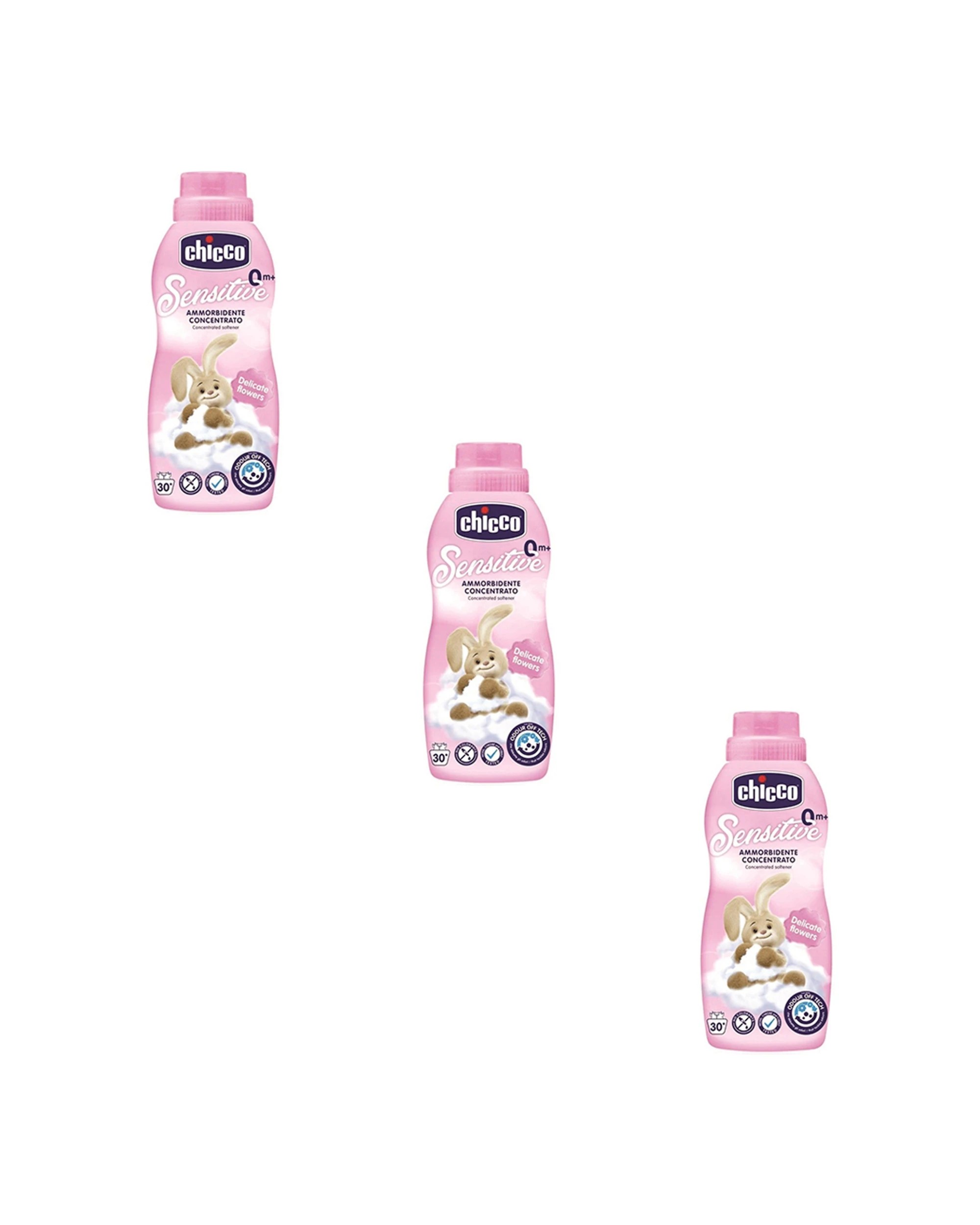 1 Chicco 3PK Nursing Sensitive 750ml Fabric Softener Delicate Flowers - Pink, 1 of 2