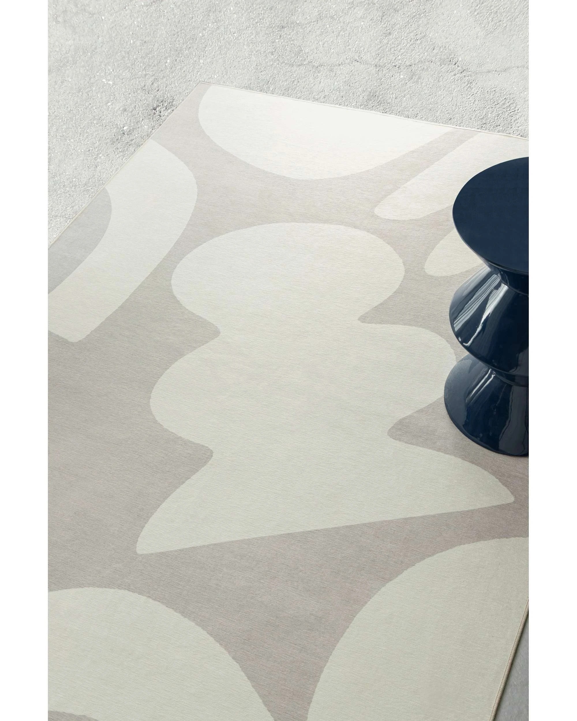 3 Loopsie Whidbey Stone Abstract Indoor Outdoor Washable Rug-290cm x 200cm - White, 3 of 8