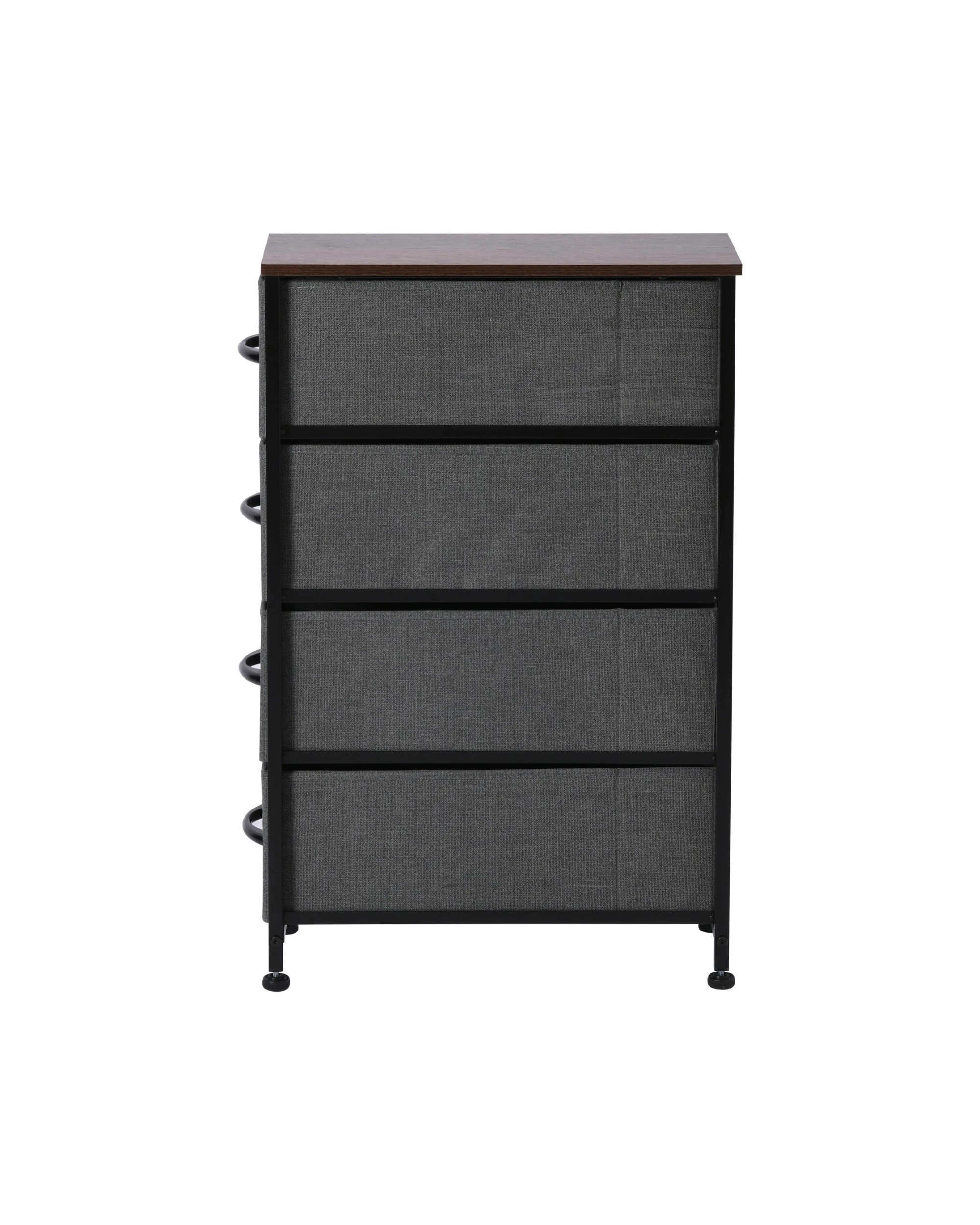 5 Sherwood Luna 4 Drawer Fabric Tallboy - Charcoal, 5 of 7
