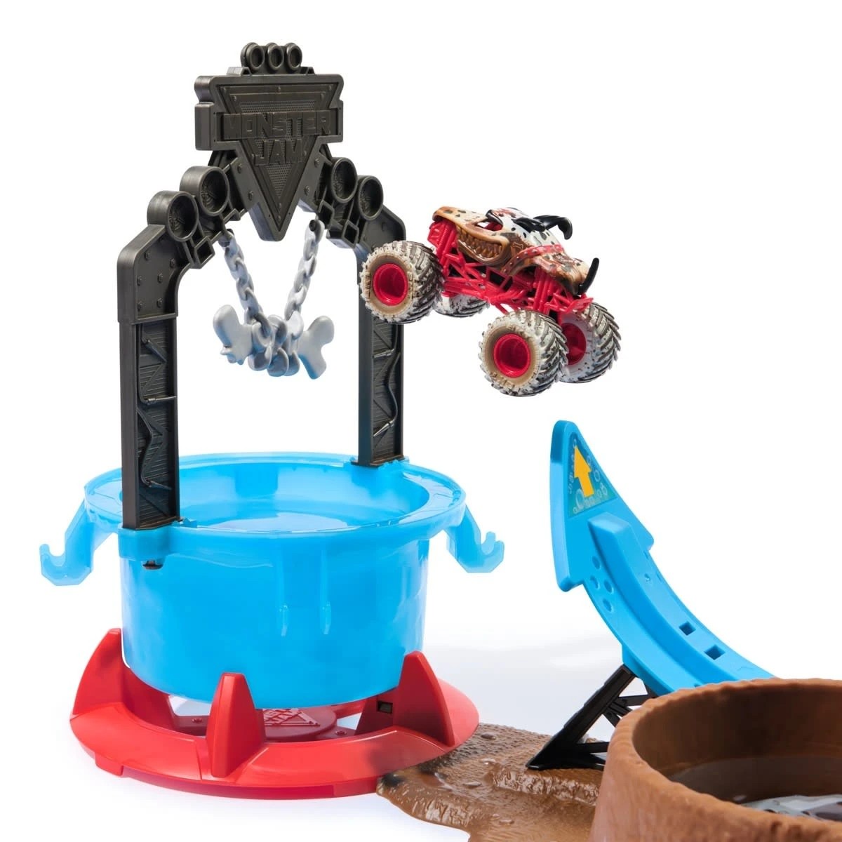 3 Monster Jam Mud Blasters Monster Mutt Dalmatian Dunk Tank Playset, 3 of 8