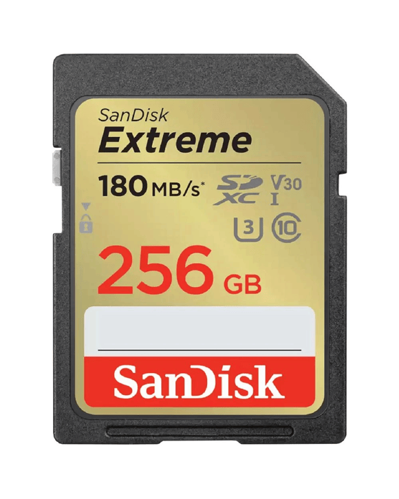 SanDisk 256GB Extreme SDXC Memory Card