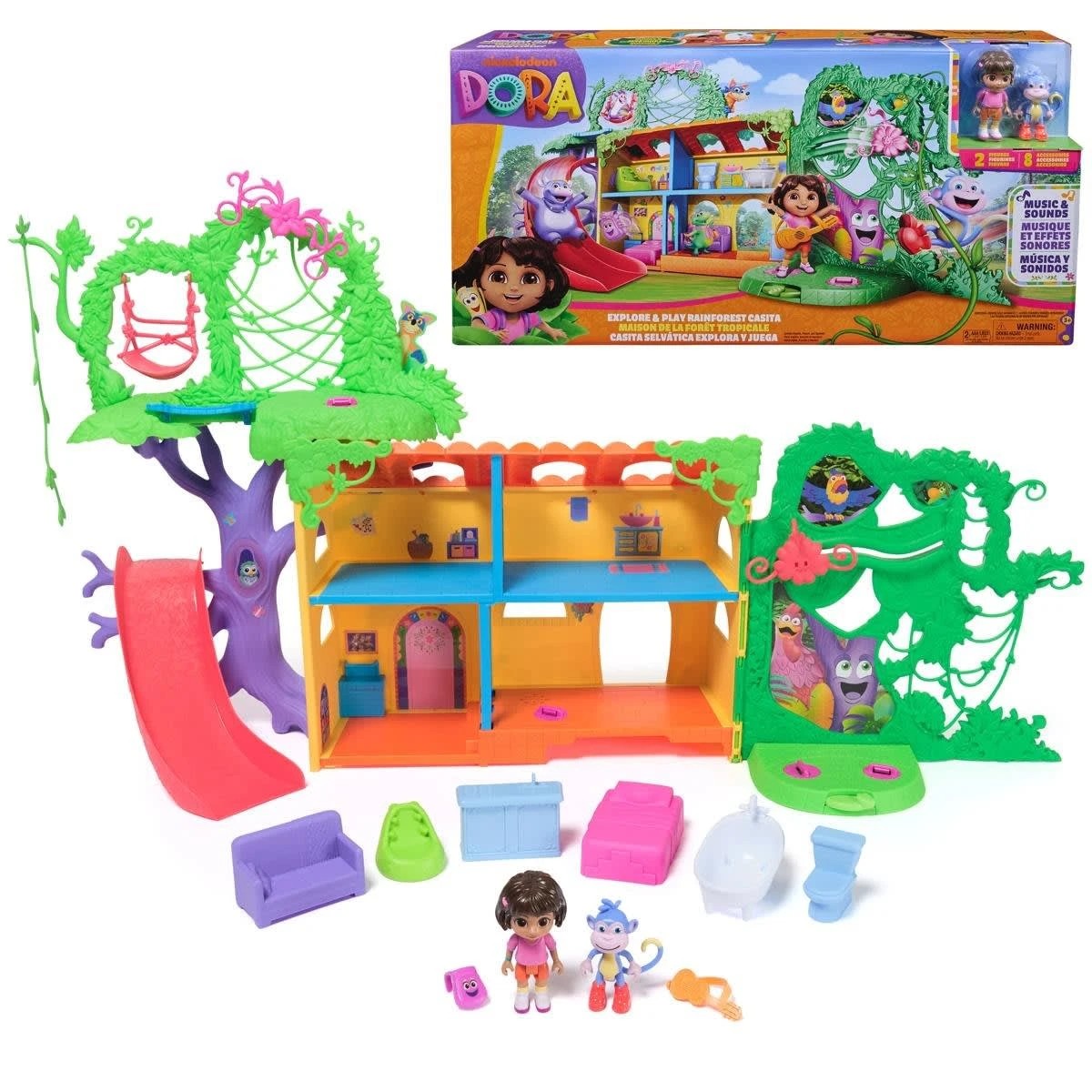 1 Nickelodeon Dora Explore & Play Rainforest Casita Playset, 1 of 11
