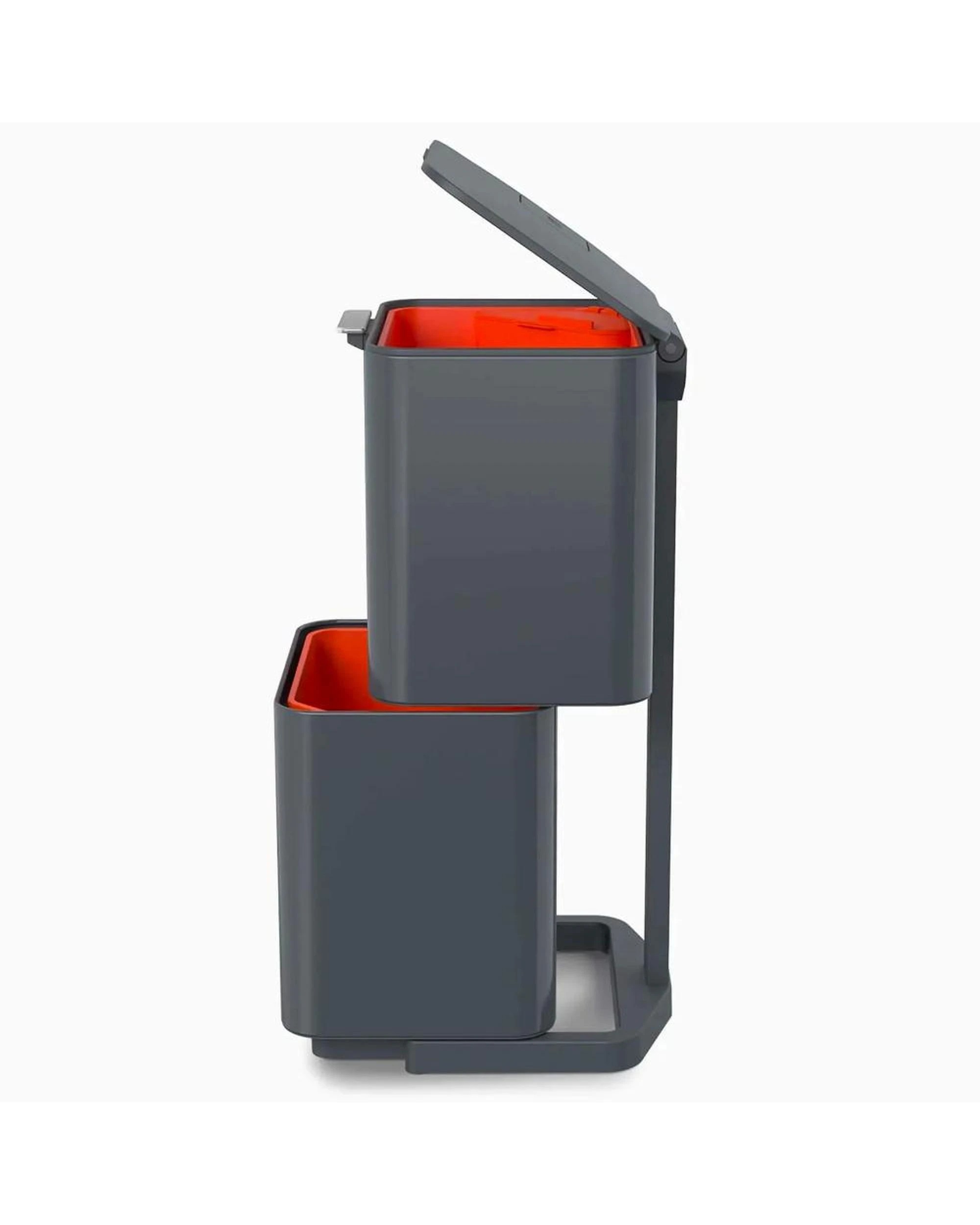 5 Joseph Joseph Totem Compact Waste Separation 40L Bin Graphite 30065, 5 of 9