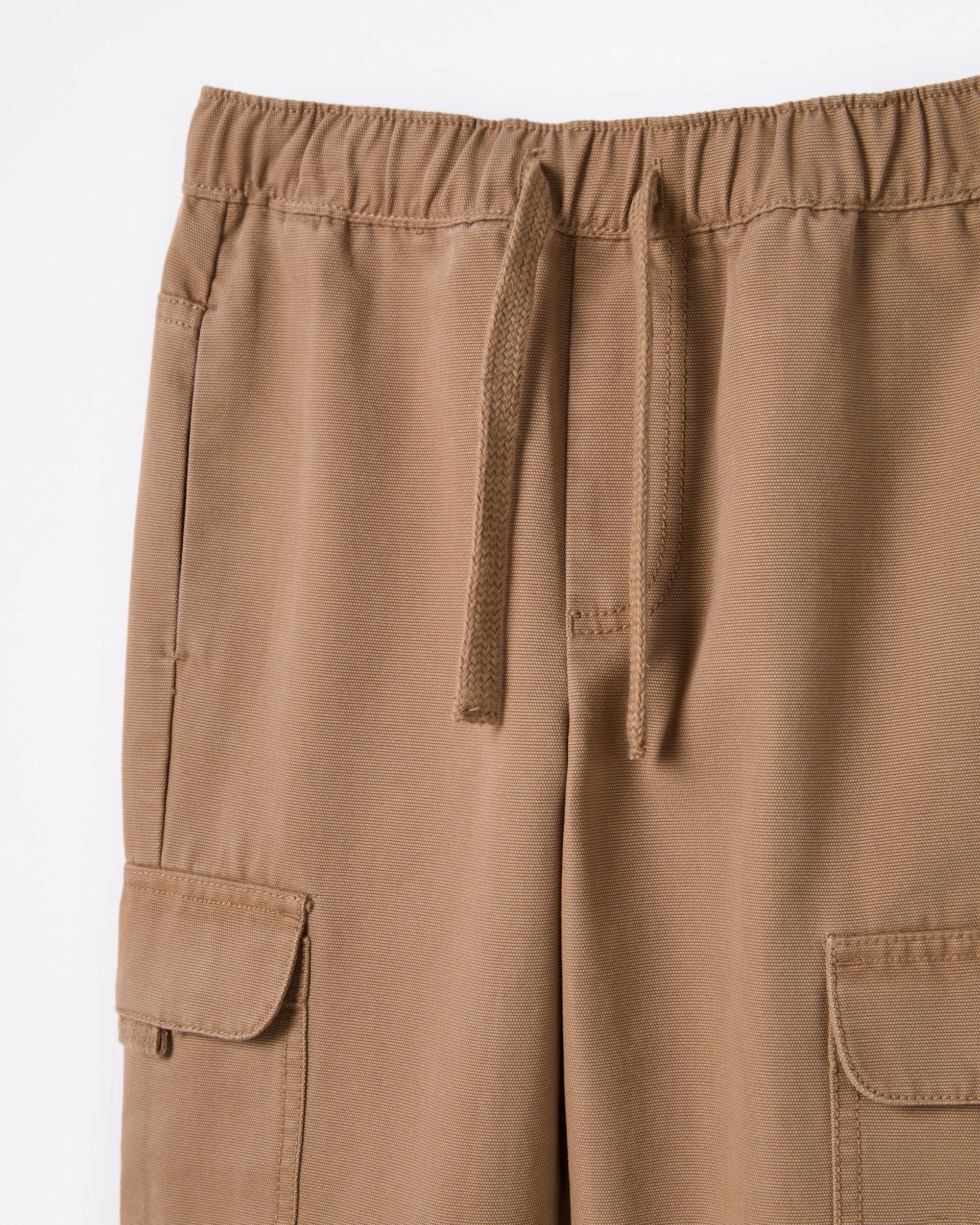 5 Target Kids Australian Cotton Blend Elastic Waistband Cargo Pants TAN, 5 of 8