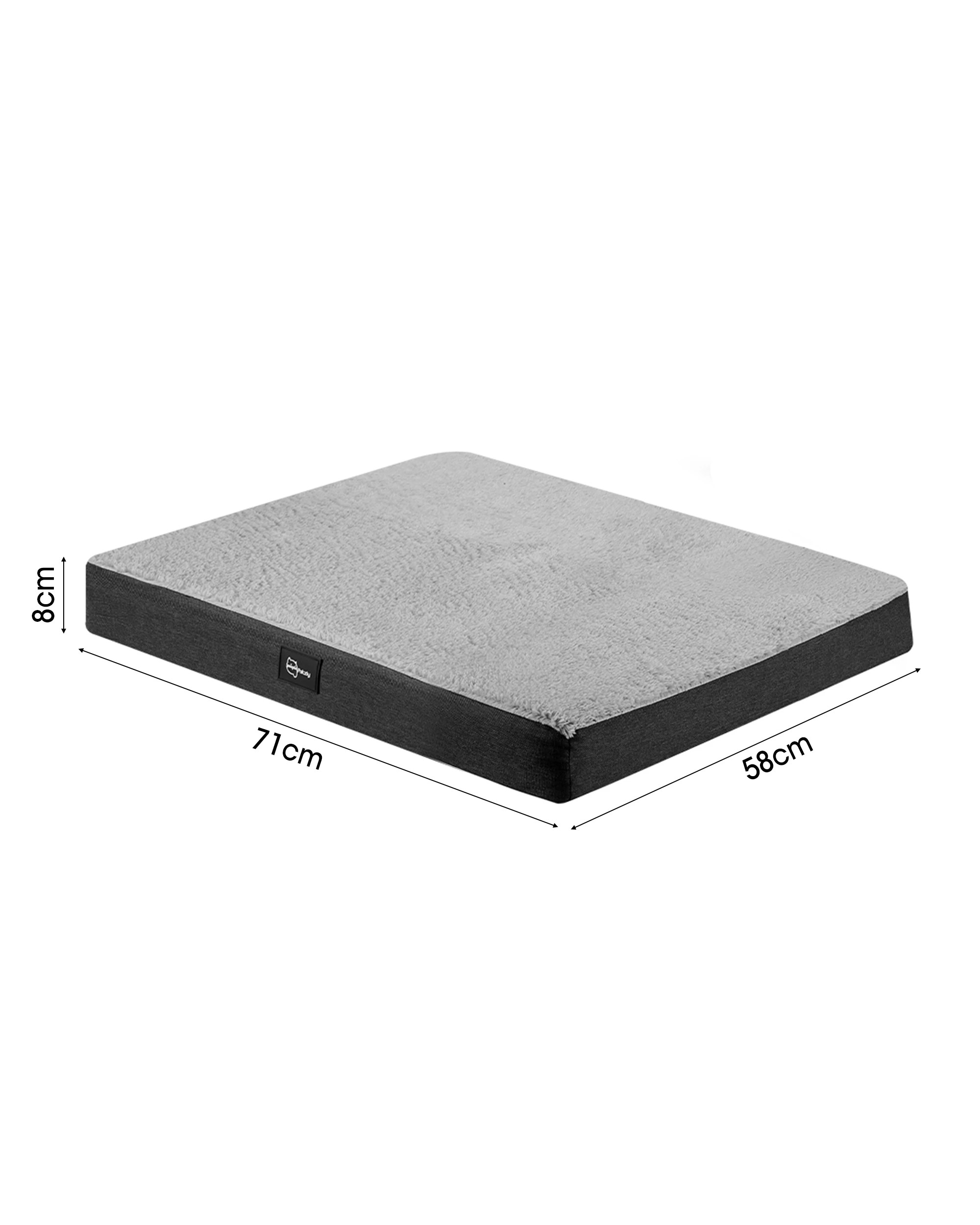 9 Petzly Dog Bed Mat for Pet Machine Washable Cover Waterproof Liner Medium Grey, 9 of 9