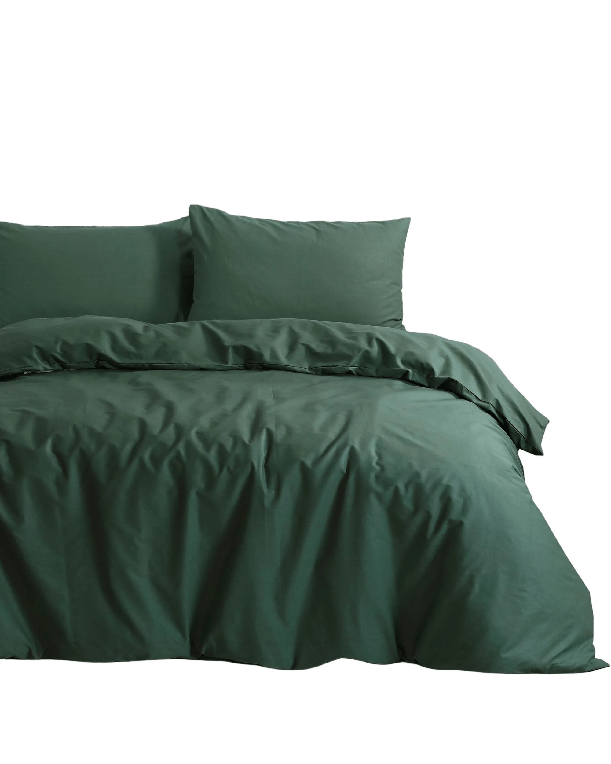 1 Amsons Royale Cotton Quilt Cover Set - Queen Bed - Green, 1 of 2