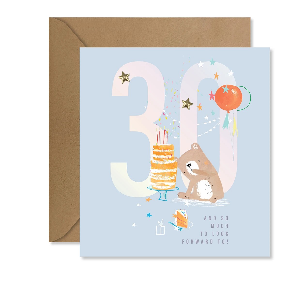 1 Hallmark 30th Birthday Card - Cute Bear, 1 of 3