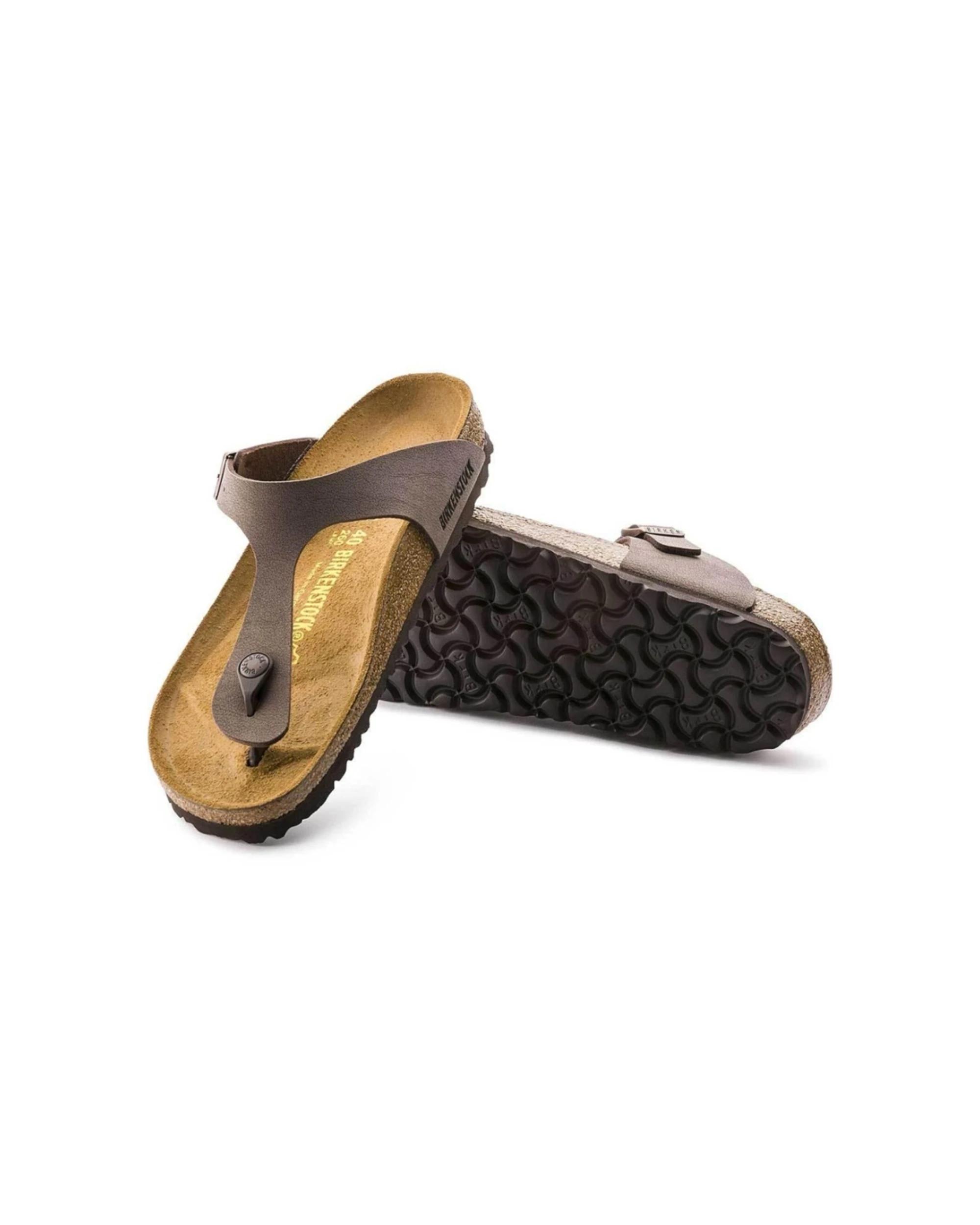 3 Birkenstock Gizeh Birko-Flor Nubuck Sandals Regular Width MOCCA, 3 of 4