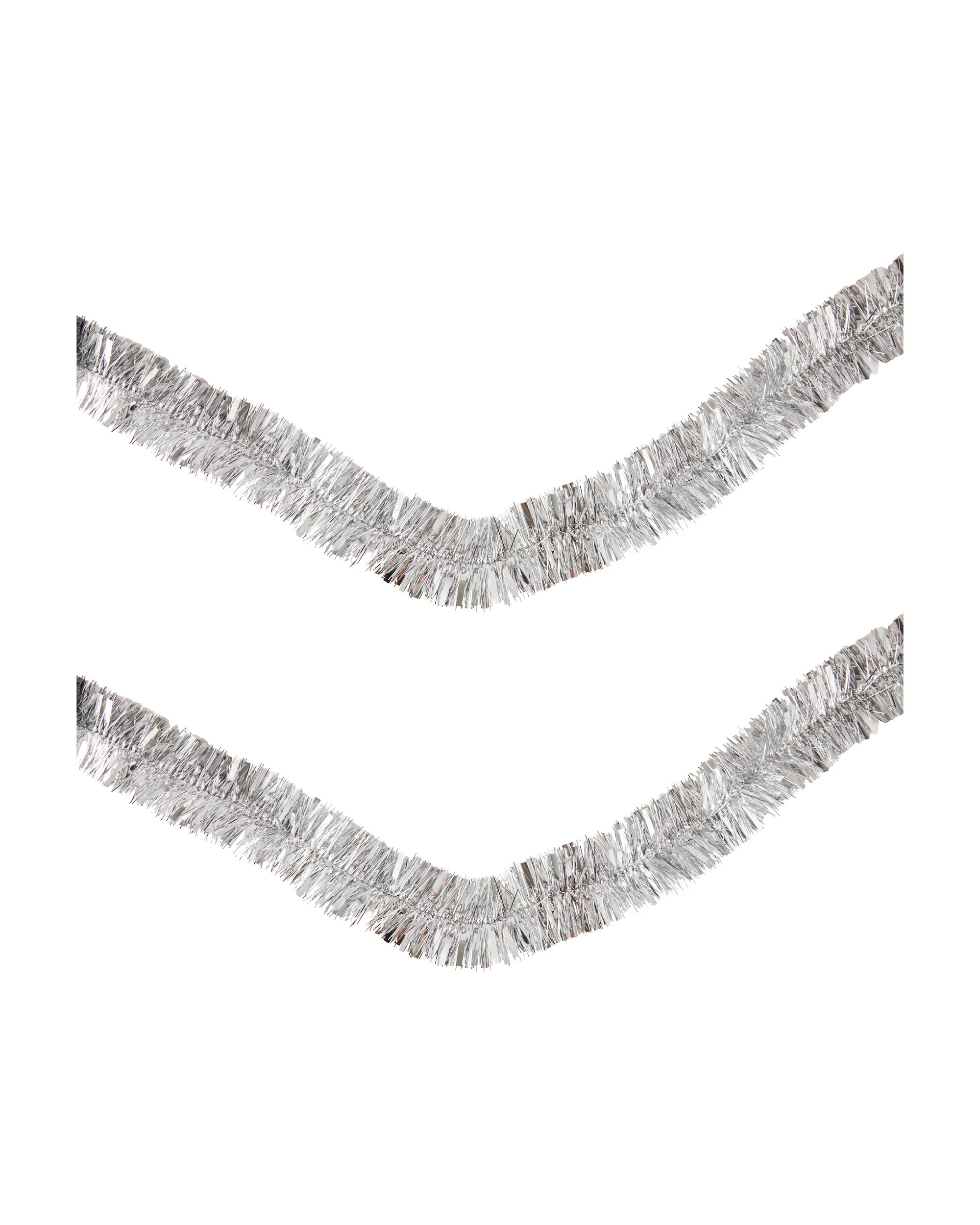 3 6m Silver Christmas Tinsel, 3 of 4