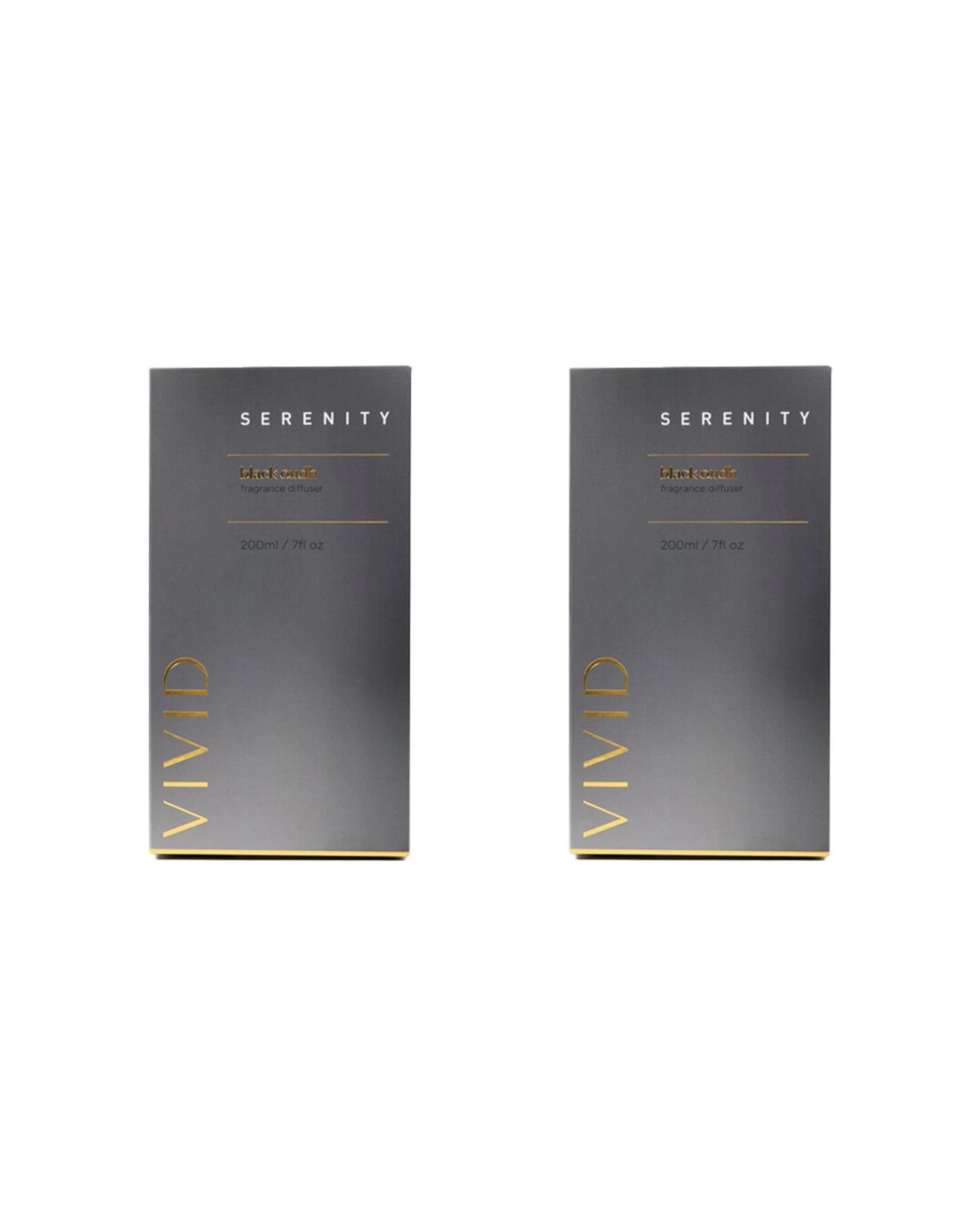 1 Serenity 2PK Reed Diffuser Vivid Black Oudh Scent Home Fragrance 200ml - Black, 1 of 2