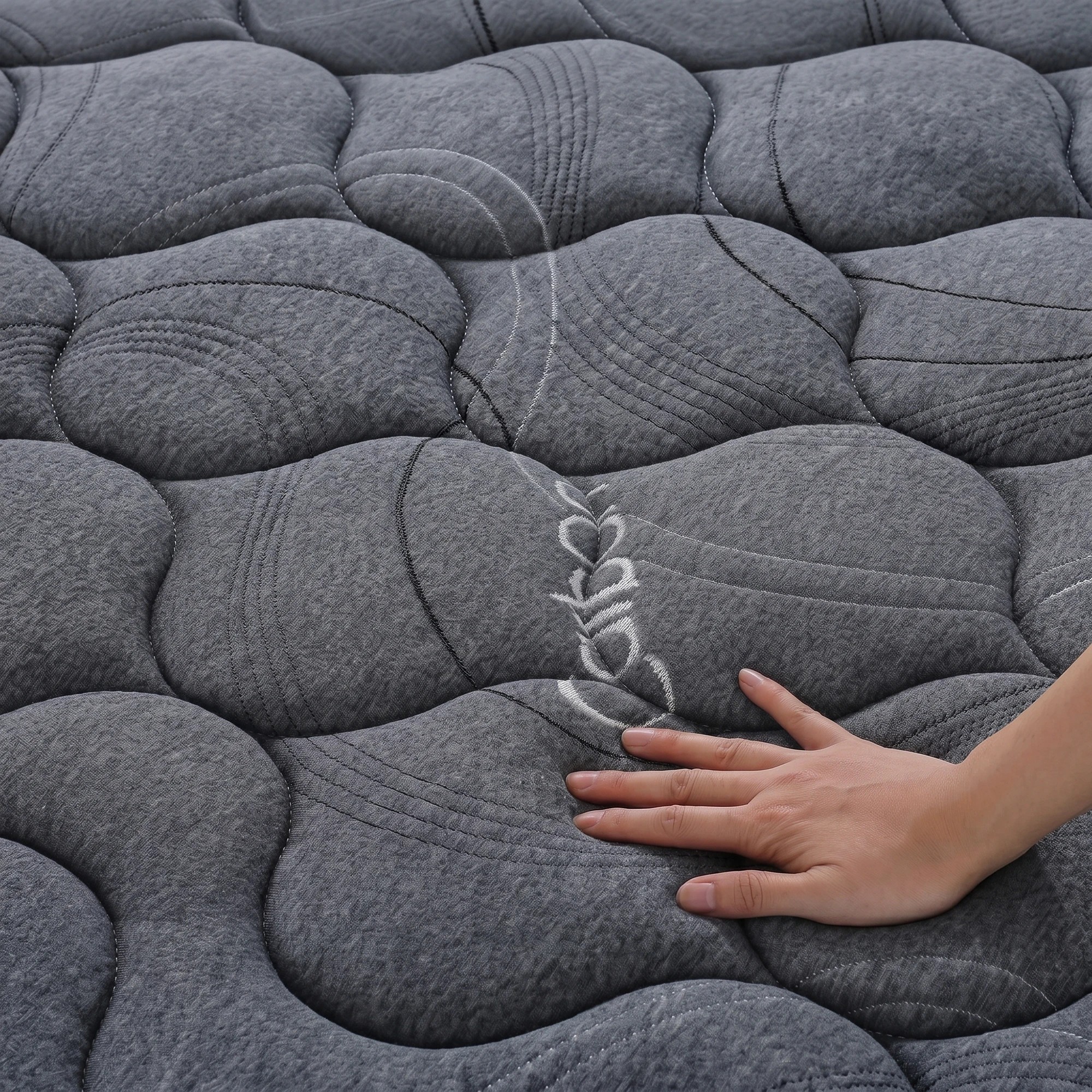 7 Levitex King Single Mattress Hybrid Pocket Spring with 4cm Egg Crate Foam for Deep Sleep - King Single Bed - Grey, 7 of 10