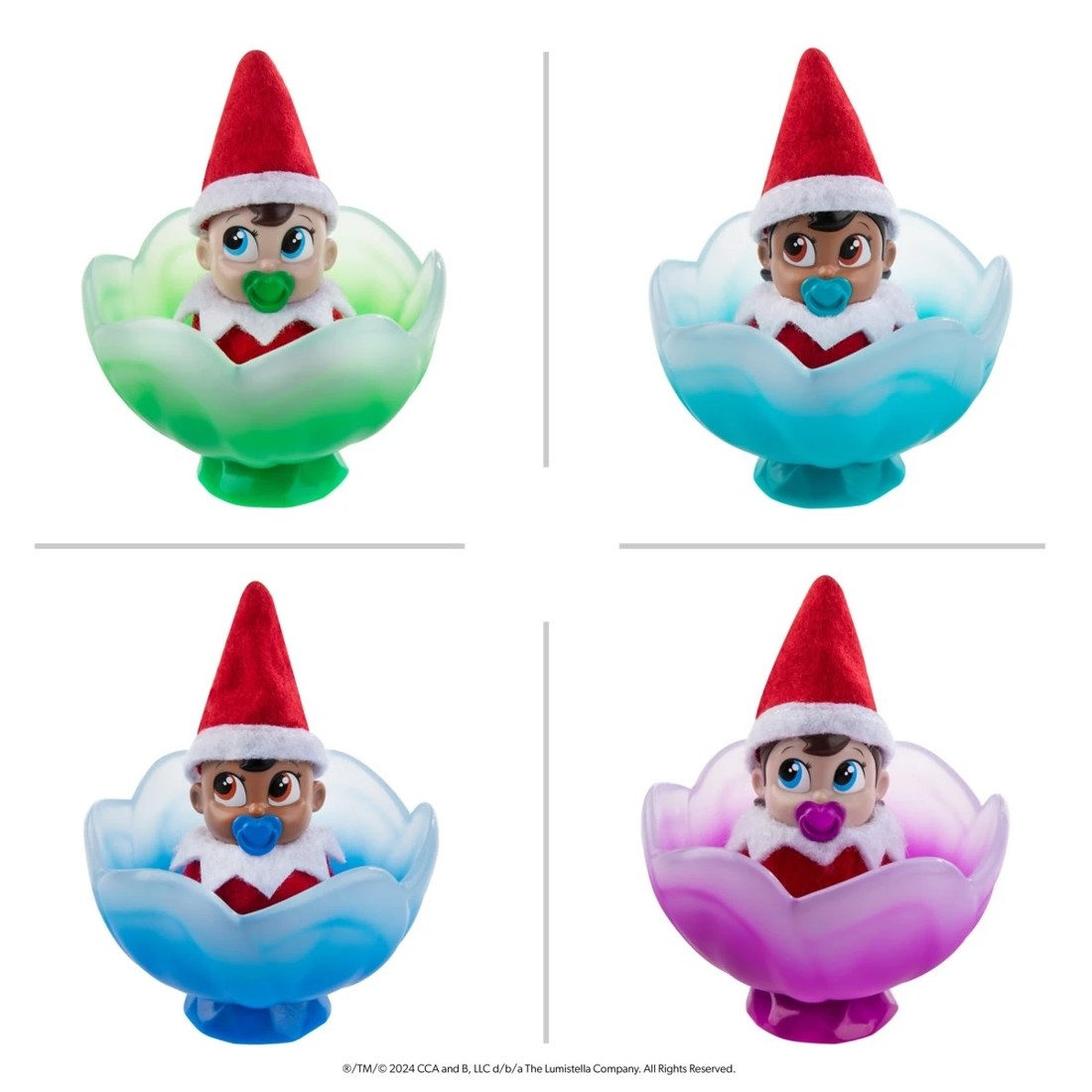4 2 Piece Santaverse: The Elf on the Shelf Frost Pips Mini Blooms - Assorted, 4 of 10