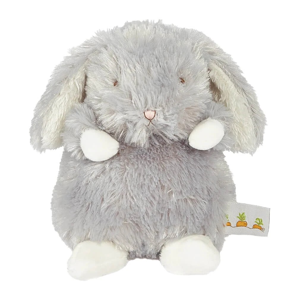 1 Bunnies by the Bay - Wee Grady Bunny 15cm Soft Toy - Birth+ - Grey, 1 of 7