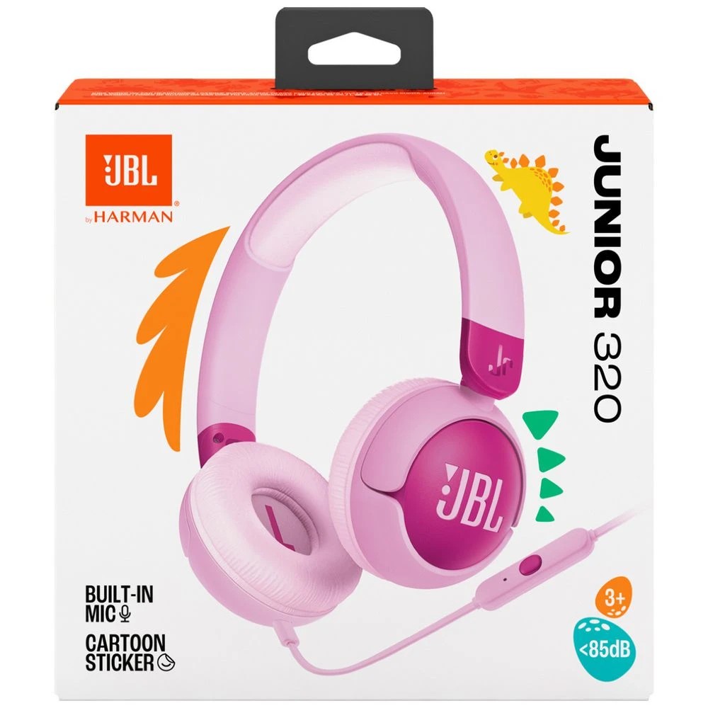 9 JBL JR320 Kids On-Ear Headphones Purple, 9 of 10