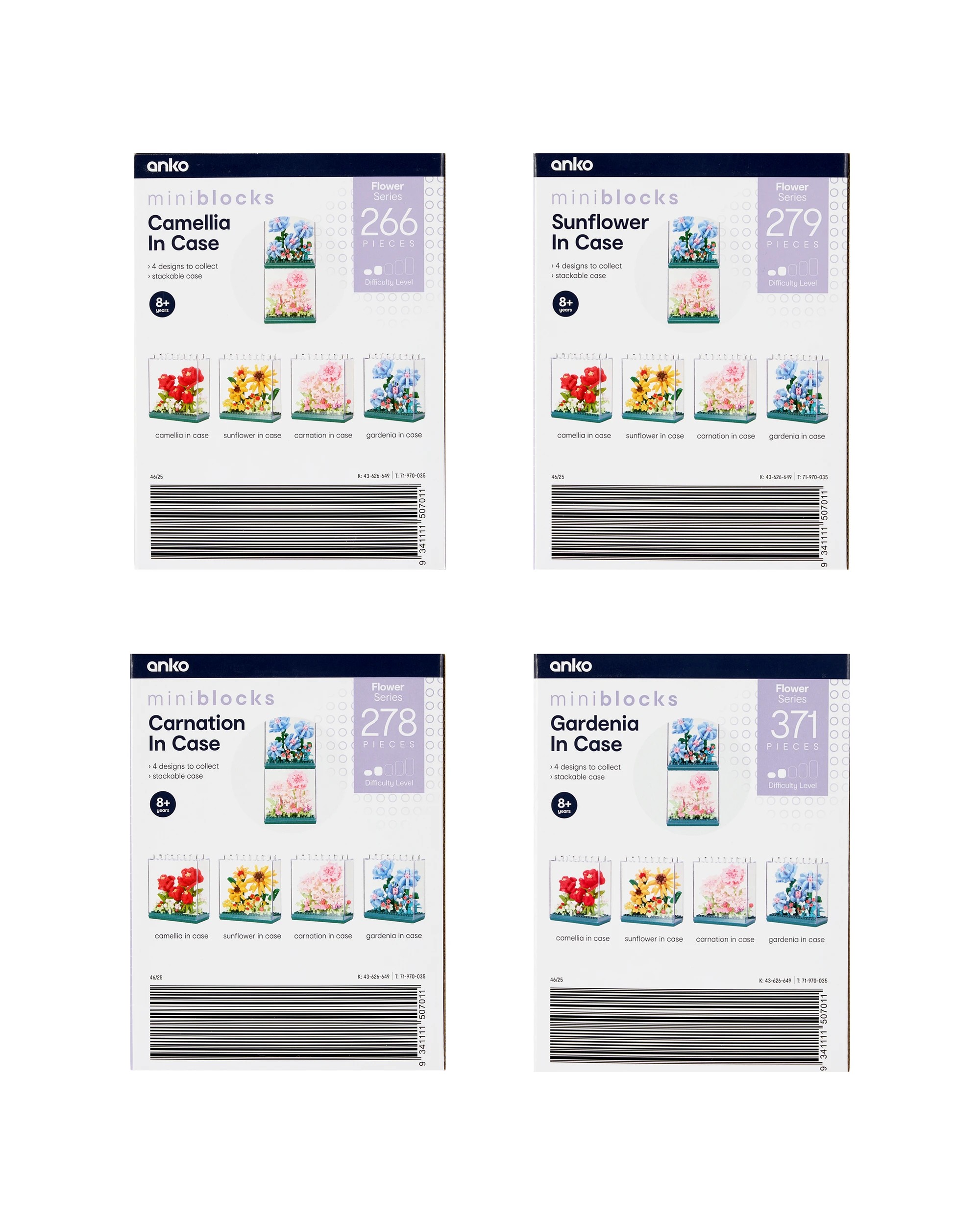 10 Mini Blocks Flower Series - Assorted, 10 of 10