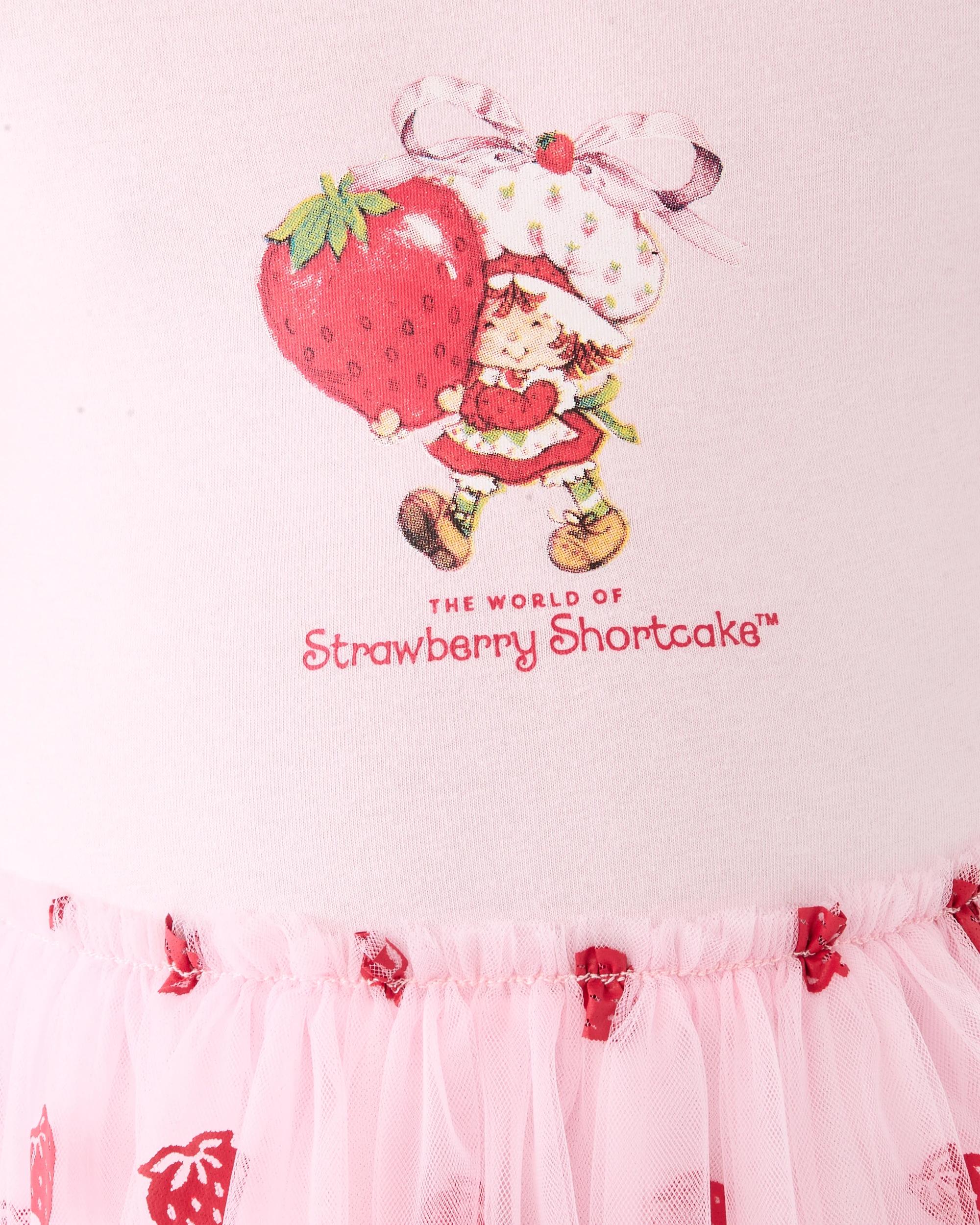 4 Short Sleeve Strawberry Shortcake License Tutu Dress Straw Cake, 4 of 6