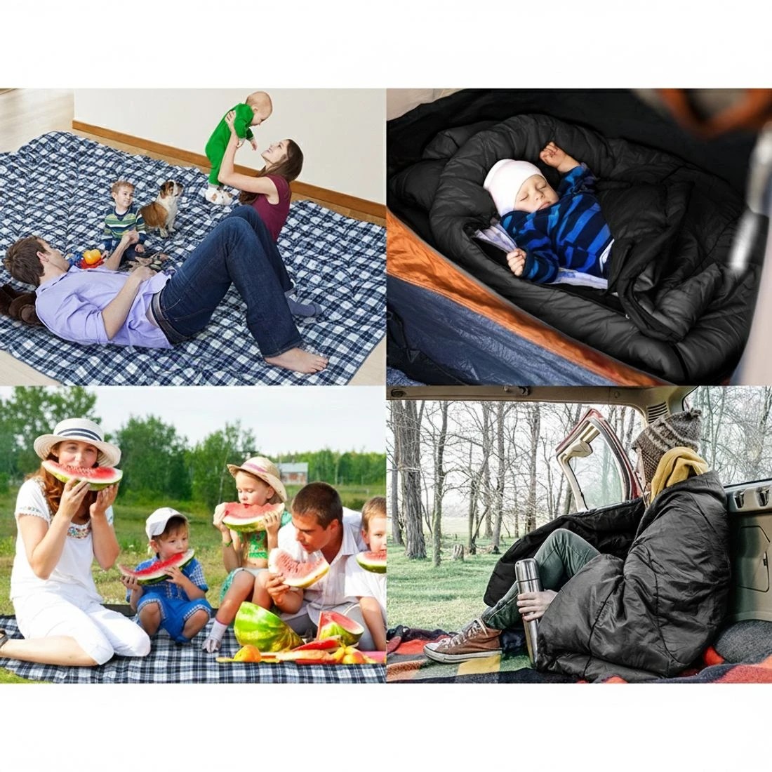 6 Weisshorn Sleeping Bag Single Thermal Camping Hiking Tent 0℃ - Grey, 6 of 7