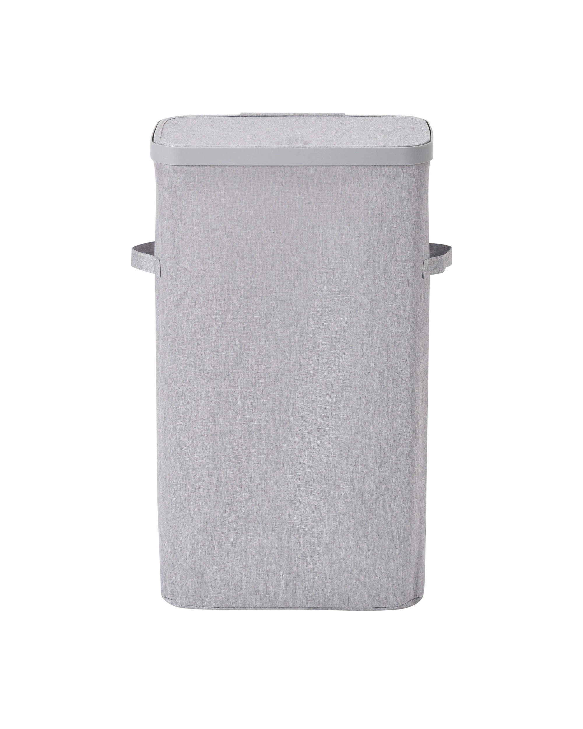 3 Sherwood Voyager Slim Laundry Hamper 40L Faux Linen 22x39x67cm - Grey, 3 of 10