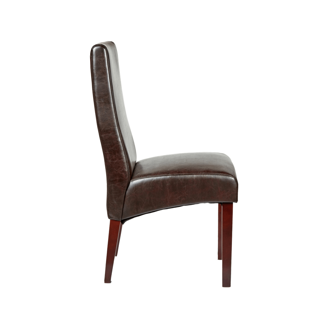 3 BR Home Set of 2 Rome Leather Dining Chairs with Durable Seat, 3 of 7