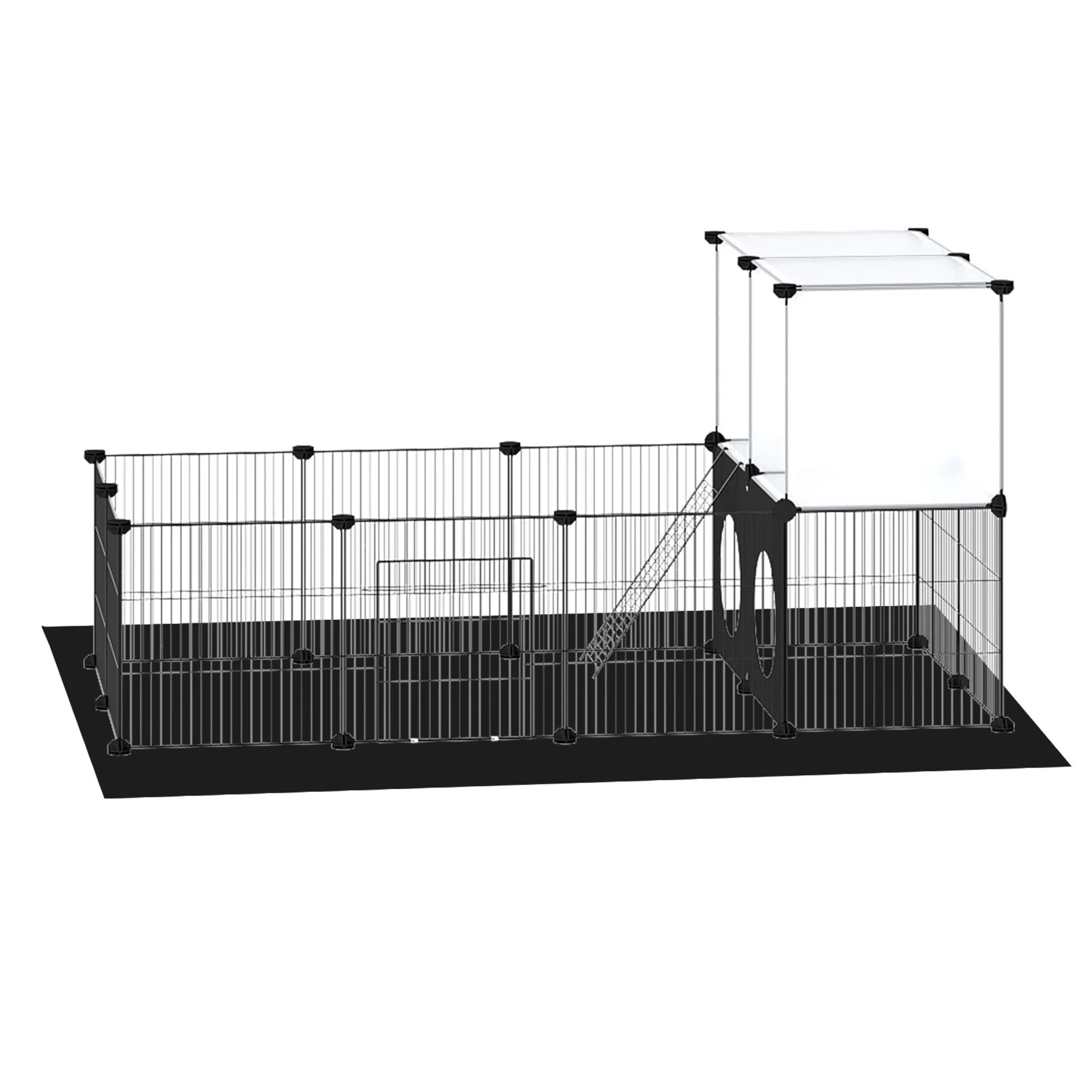 2 Pawz Small Animals Playpen Exercise Fence With Mat And Ramp, 2 of 9