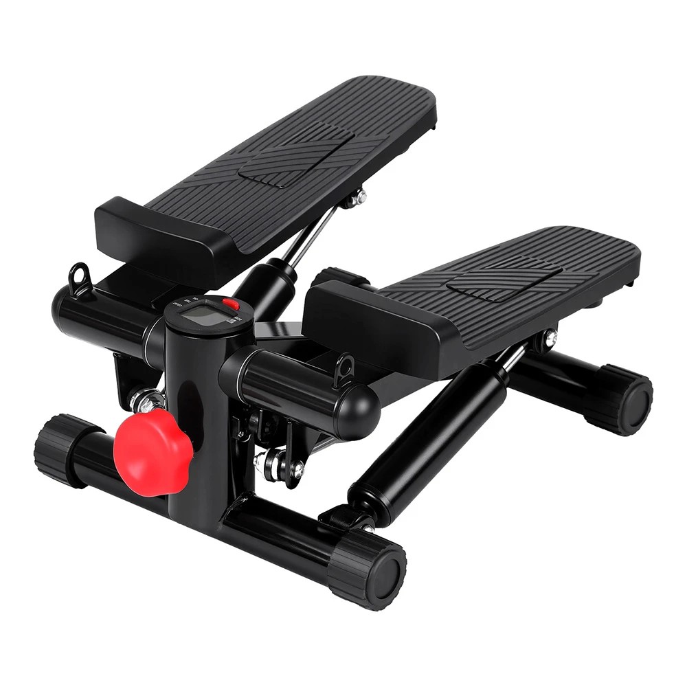 1 Everfit Mini Stepper with Resistance Rope Aerobic for Exercise Compact Home Workout - Black, 1 of 6