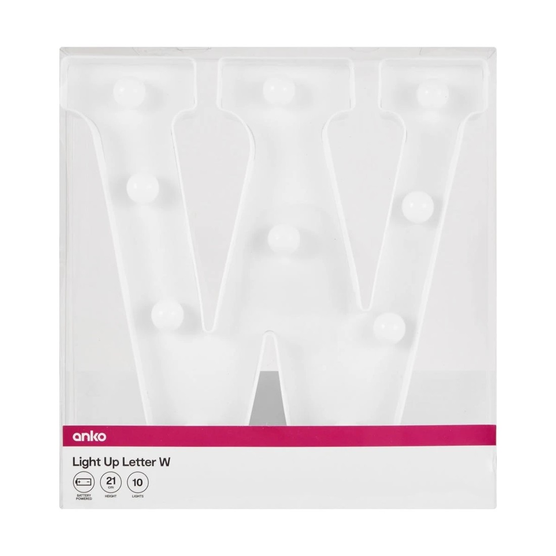 4 Light Up Letter - W, 4 of 5