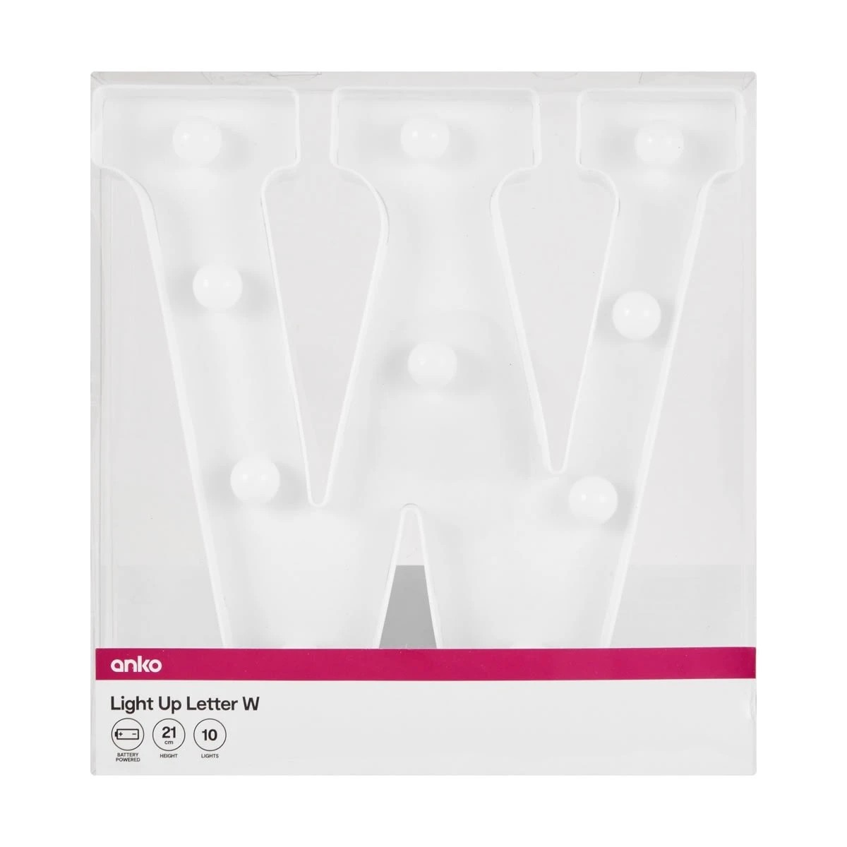 4 Light Up Letter - W, 4 of 5