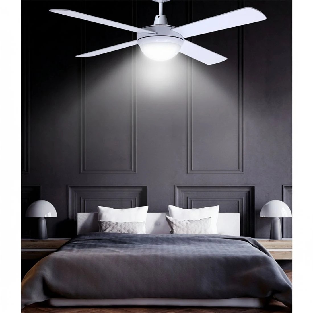 6 Devanti 52'' Ceiling Fan DC Motor w/Light w/Remote - Multi, 6 of 7